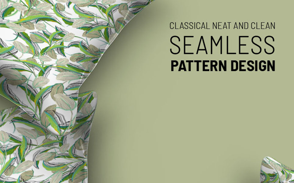 Download Pattern "Abstract classical floral repeat design Pattern" / Abstract classical floral repeat design Pattern - Pattern на тему графика green leaf nature plant isolated leaves tree grass garden frame natural symbol environment spring abstract flower flowers blossom pattern beauty