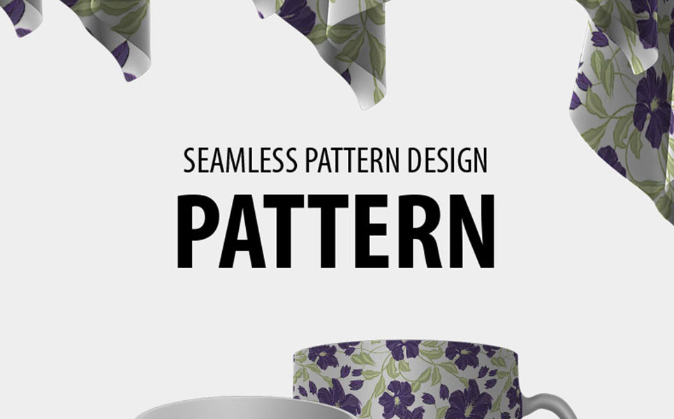 Download Pattern "Abstract beautiful flower plants seamless Pattern" / Abstract beautiful flower plants seamless Pattern - Pattern на тему графика 