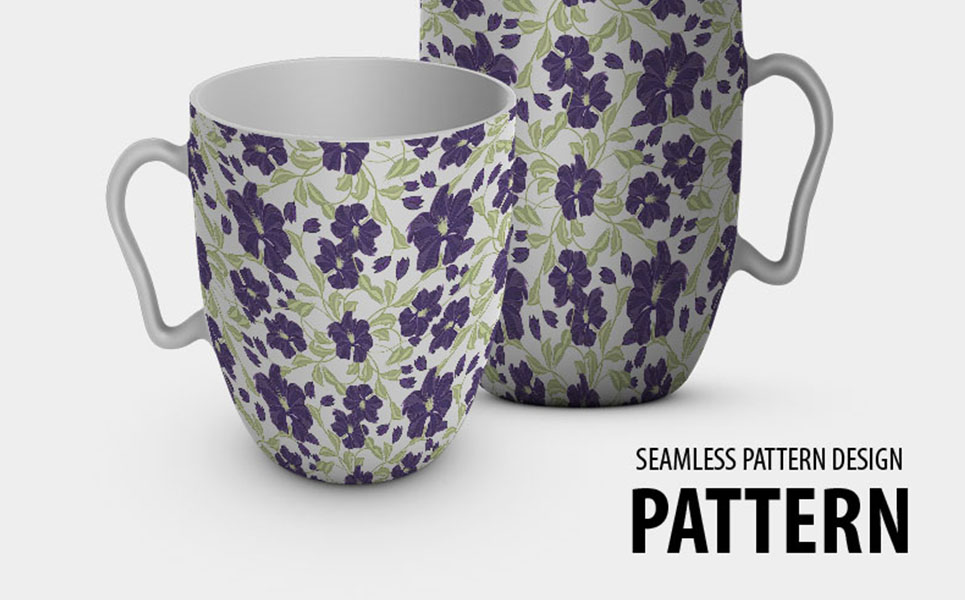 Download Pattern "Abstract beautiful flower plants seamless Pattern" / Abstract beautiful flower plants seamless Pattern - Pattern на тему графика 