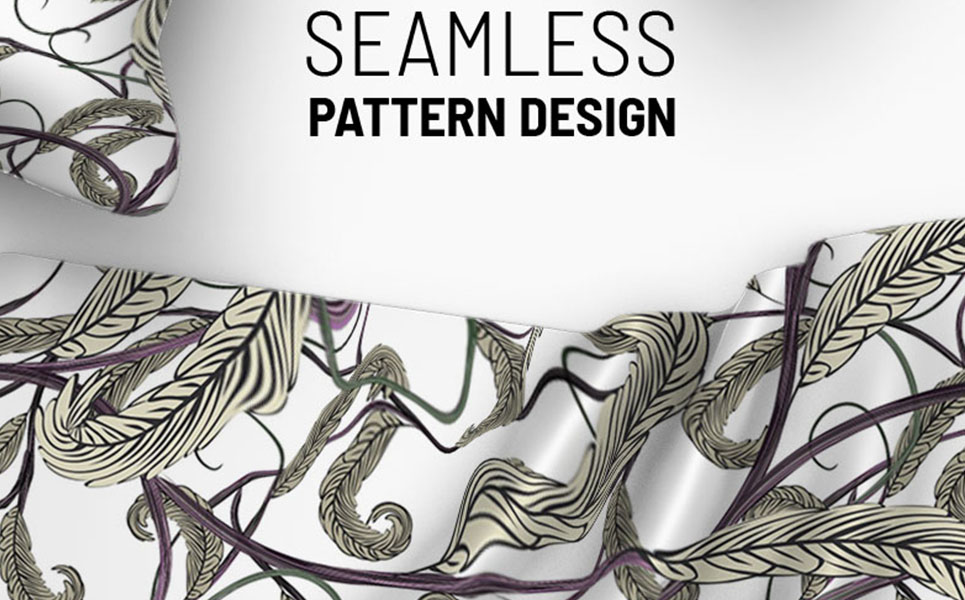 Download Pattern "Floral branches and leaves abstract seamless design Pattern" / Floral branches and leaves abstract seamless design Pattern - Pattern на тему графика green leaf nature plant leaves tree grass garden frame natural symbol environment spring abstract flower flowers blossom pattern beauty bloom