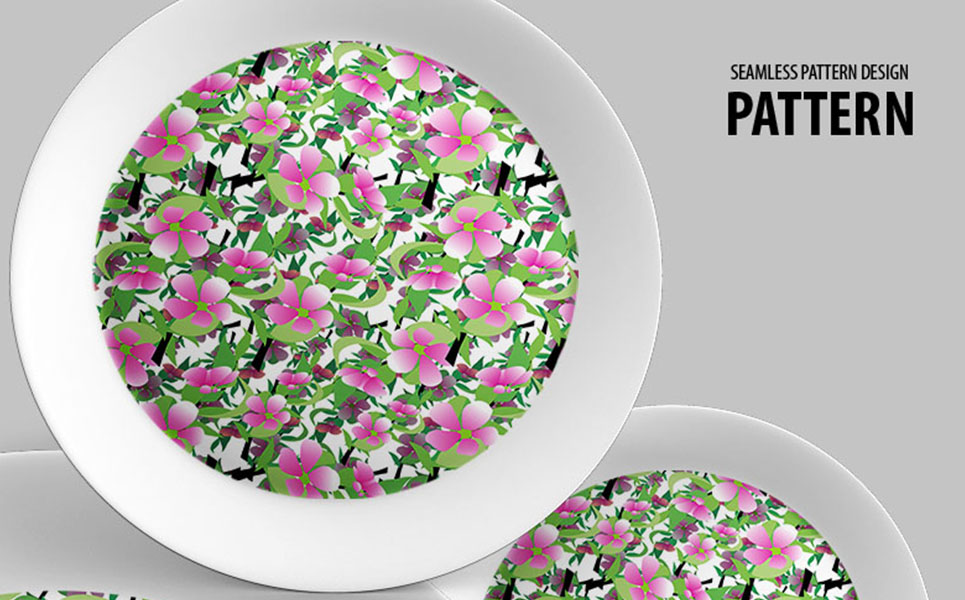 Download Pattern "Flower and branches repeat design Pattern" / Flower and branches repeat design Pattern - Pattern на тему графика green leaf nature plant isolated leaves tree grass garden frame natural symbol environment spring abstract flower flowers blossom pattern beauty