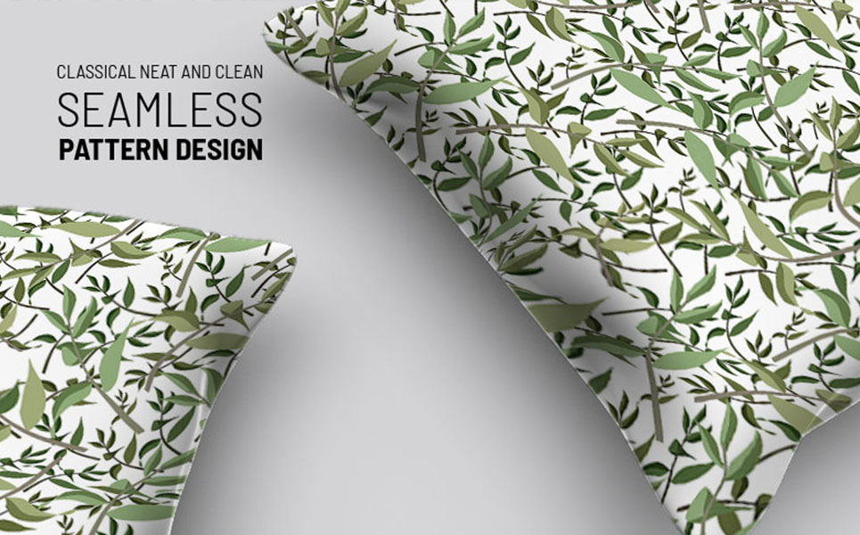 Download Pattern "Leaves and branches seamless design Pattern" / Leaves and branches seamless design Pattern - Pattern на тему графика green leaf nature plant isolated leaves tree grass garden frame natural symbol environment spring abstract flower flowers blossom pattern beauty