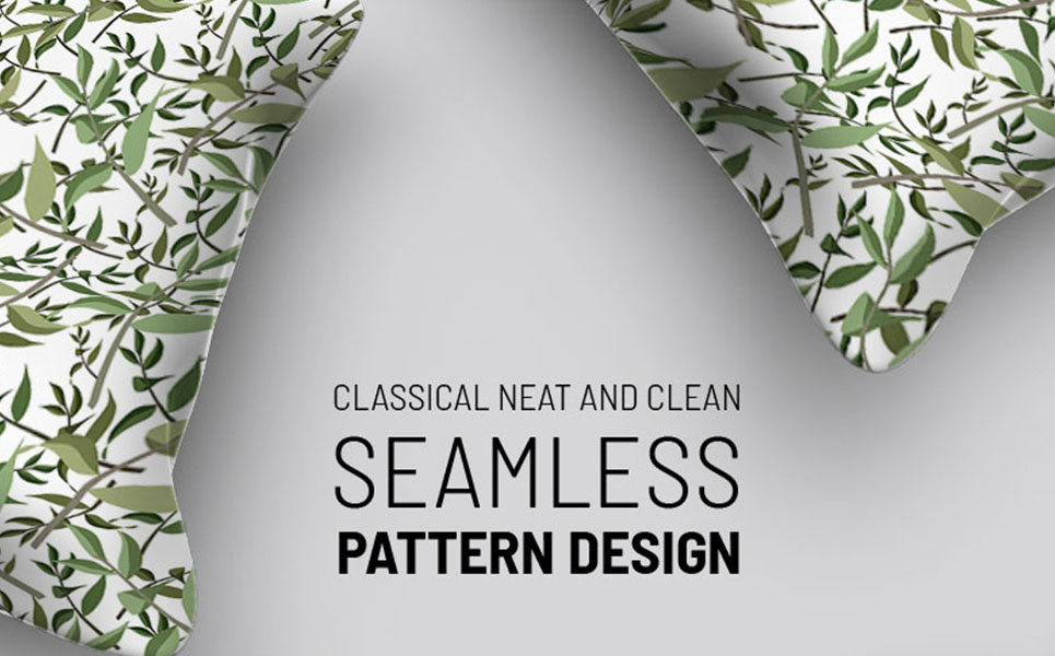 Download Pattern "Leaves and branches seamless design Pattern" / Leaves and branches seamless design Pattern - Pattern на тему графика green leaf nature plant isolated leaves tree grass garden frame natural symbol environment spring abstract flower flowers blossom pattern beauty