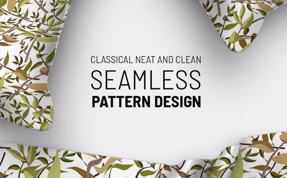 Download Pattern "Dry leaves and branches seamless design Pattern" / Dry leaves and branches seamless design Pattern - Pattern на тему графика green leaf nature plant isolated leaves tree grass garden frame natural symbol environment spring abstract flower flowers blossom pattern beauty