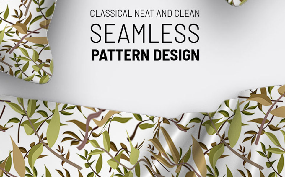 Download Pattern "Dry leaves and branches seamless design Pattern" / Dry leaves and branches seamless design Pattern - Pattern на тему графика green leaf nature plant isolated leaves tree grass garden frame natural symbol environment spring abstract flower flowers blossom pattern beauty