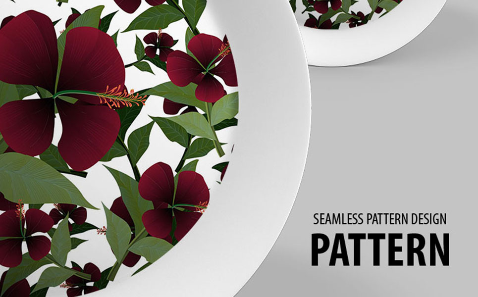 Download Pattern "Classic flower and branches Pattern" / Classic flower and branches Pattern - Pattern на тему графика green leaf nature plant isolated leaves tree grass garden frame natural symbol environment spring abstract flower flowers blossom pattern beauty