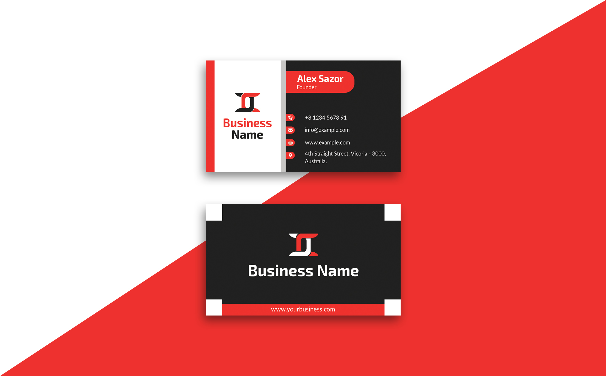 Download Фирменный стиль "Business Card - Corporate Identity Template" / Business Card - Corporate Identity Template - Фирменный стиль на тему графика businesscard businesscarddesign businesscardtemplate business card corporateidentity corporateidentitytemplate minimalbusinesscard visiting branding graphics stationery uniquebusinesscard psd