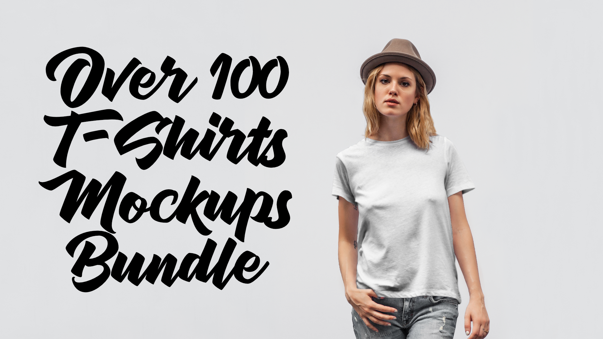 Download T-shirt Design "Over 100 Premium Mockups Bundle - T-shirt Design" / Over 100 Premium Mockups Bundle - T-shirt Design - T-shirt Design на тему графика clothing mockup photoshop template bundle realistic tshirt clothes mens womens