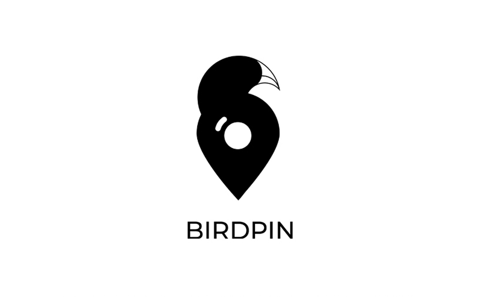 Download Шаблон логотипа "Birdpin Logo Template" / Birdpin Logo Template - Шаблон логотипа на тему графика advertising art logo bird pin booking colorful flying humming humming-bird outdoor nature wing print shop brand