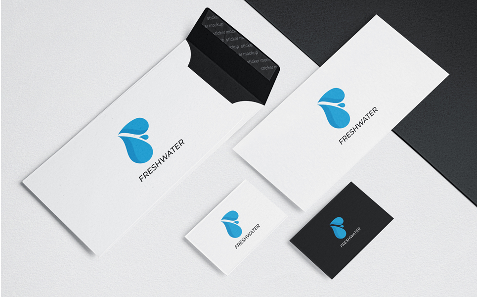 Download Шаблон логотипа "Freshwater - Letter F Logo Template" / Freshwater - Letter F Logo Template - Шаблон логотипа на тему графика logo design graphic company corporate letter f water fresh elegant clean nature vector simple minimalism