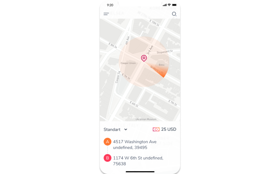 Download UI элементы "Taxi App Design UI Elements" / Taxi App Design UI Elements - UI элементы на тему графика taxi app startups