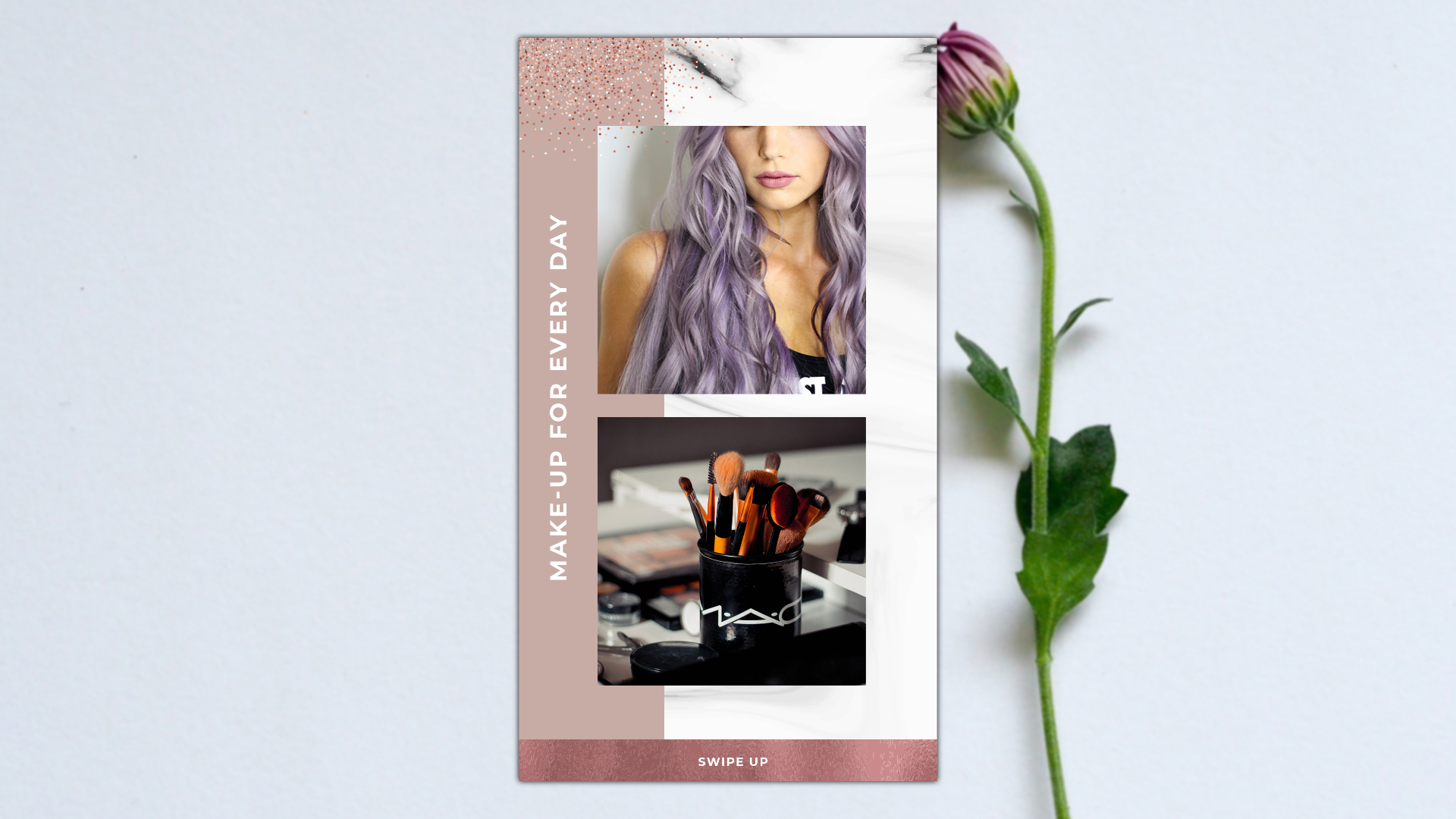 Download Шаблон для соцсетей "Instagram Beauty Template for Social Media" / Instagram Beauty Template for Social Media - Шаблон для соцсетей на тему графика instagram photo brand smm marketing stories