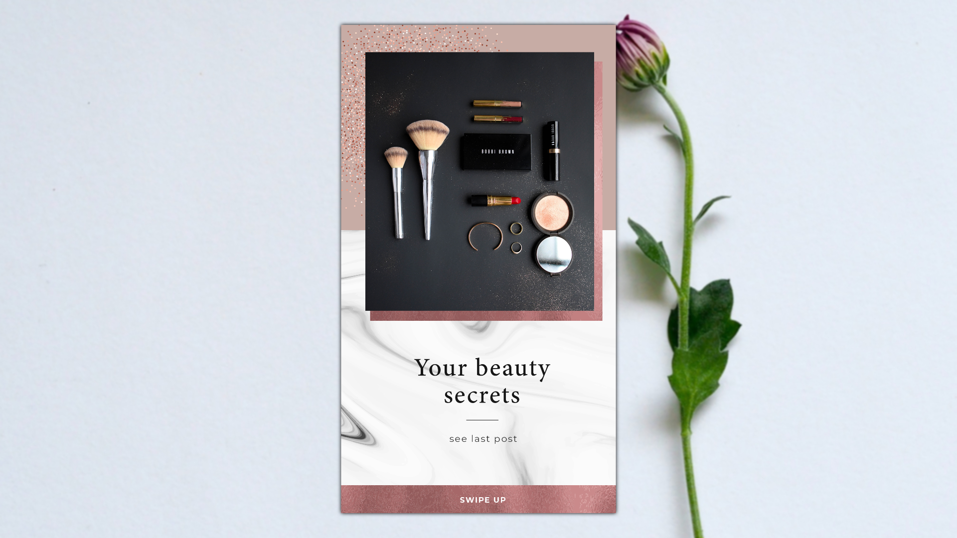 Download Шаблон для соцсетей "Instagram Beauty Template for Social Media" / Instagram Beauty Template for Social Media - Шаблон для соцсетей на тему графика instagram photo brand smm marketing stories