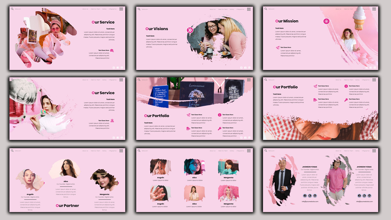 Setia - Beauty Presentation PowerPoint Template