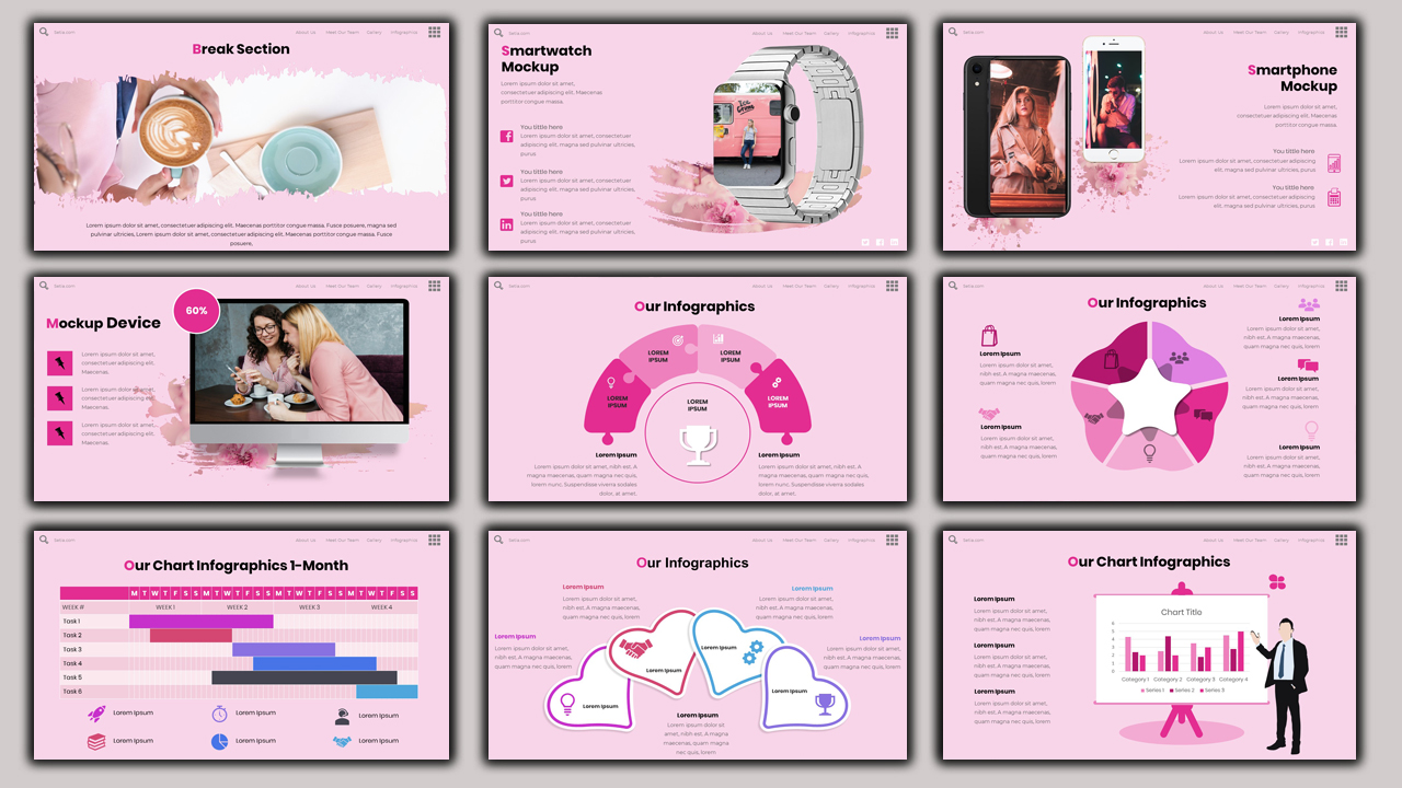 Setia - Beauty Presentation PowerPoint Template