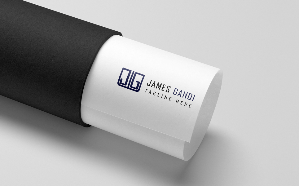 Download Шаблон логотипа "James Gandi Logo Template" / James Gandi Logo Template - Шаблон логотипа на тему графика laywer brand