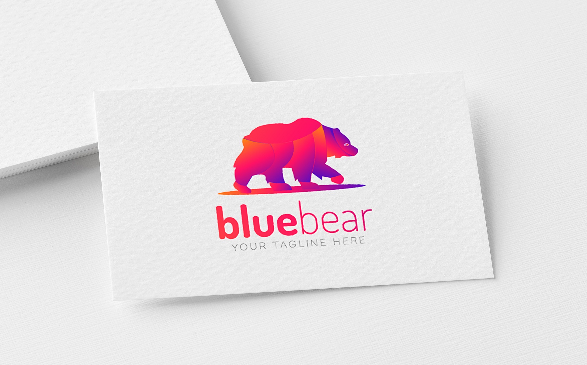 Download Шаблон логотипа "Blue bear abstract design Logo Template" / Blue bear abstract design Logo Template - Шаблон логотипа на тему графика corporate minimal logotype creative alphabet symbol typography shape letter icon modern identity vector graphic abstract illustration sign trendy logo design