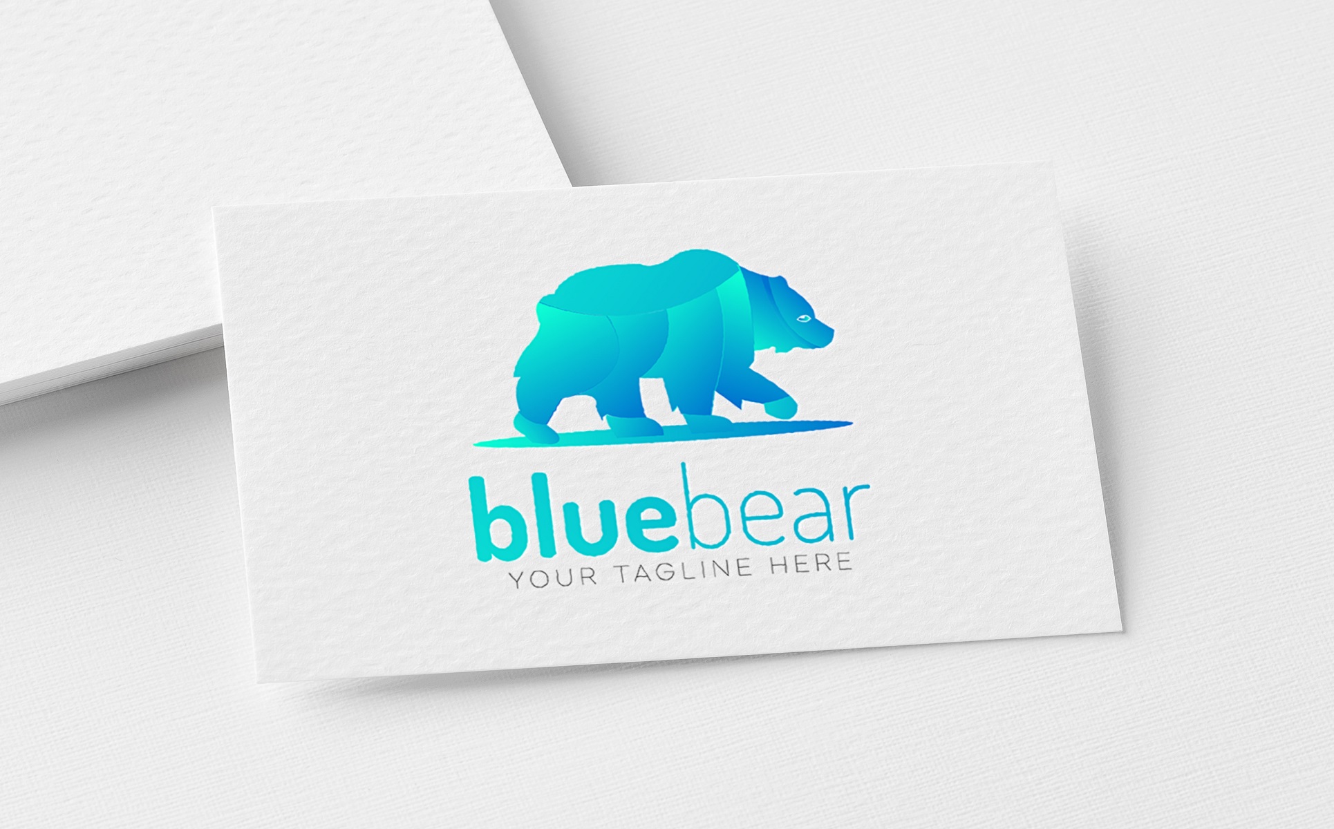 Download Шаблон логотипа "Blue bear abstract design Logo Template" / Blue bear abstract design Logo Template - Шаблон логотипа на тему графика corporate minimal logotype creative alphabet symbol typography shape letter icon modern identity vector graphic abstract illustration sign trendy logo design
