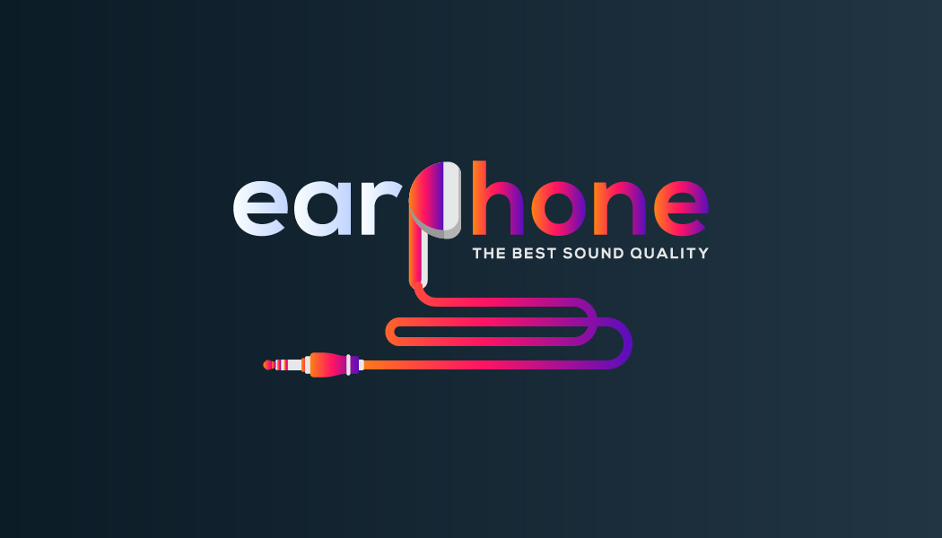 Download Шаблон логотипа "EARPHONE ABSTRACT DESIGN Logo Template" / EARPHONE ABSTRACT DESIGN Logo Template - Шаблон логотипа на тему графика corporate minimal logotype creative alphabet symbol typography shape letter icon modern identity vector graphic abstract illustration sign trendy logo design