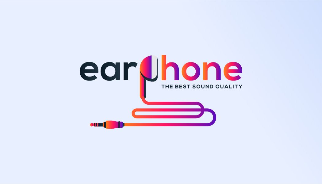 Download Шаблон логотипа "EARPHONE ABSTRACT DESIGN Logo Template" / EARPHONE ABSTRACT DESIGN Logo Template - Шаблон логотипа на тему графика corporate minimal logotype creative alphabet symbol typography shape letter icon modern identity vector graphic abstract illustration sign trendy logo design