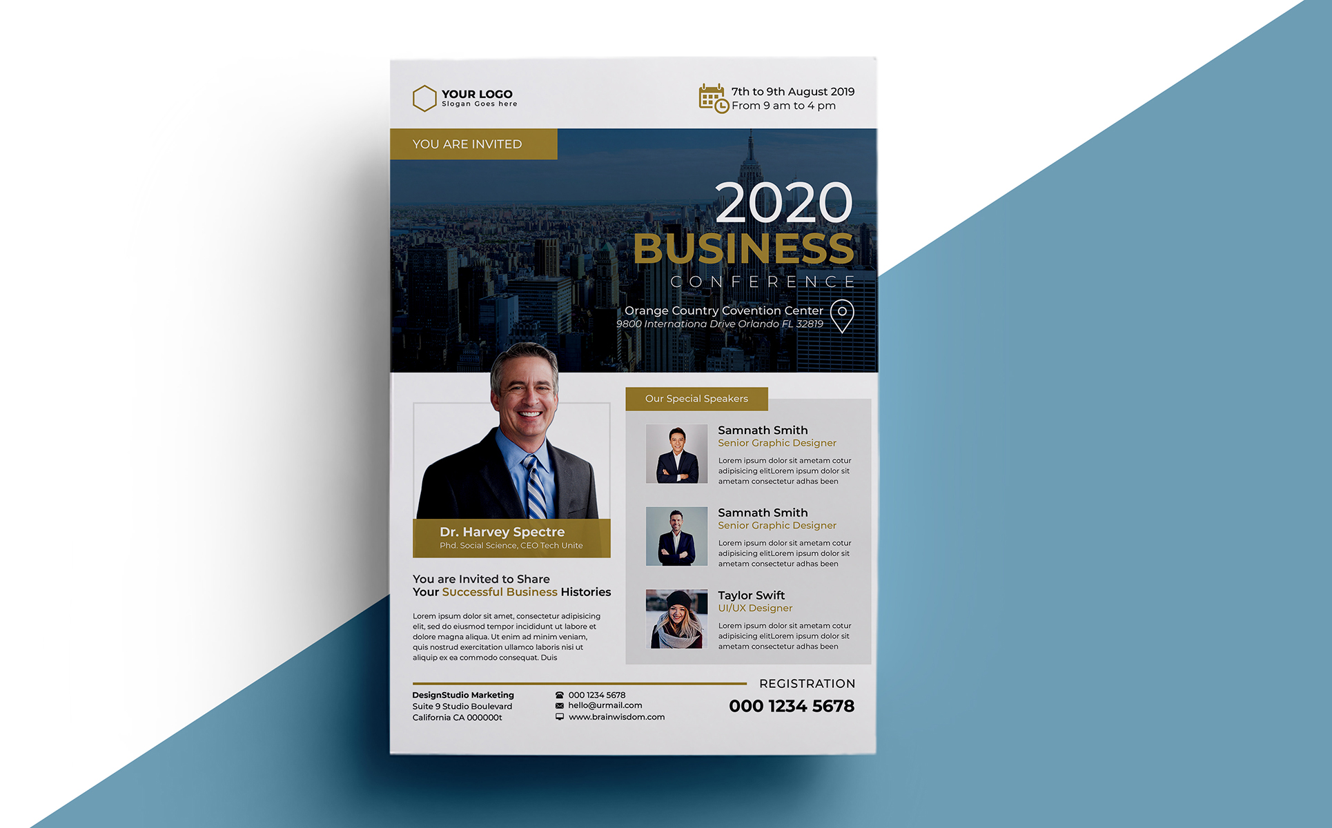 Download Фирменный стиль "CONFERENCE FLYER - Corporate Identity Template" / CONFERENCE FLYER - Corporate Identity Template - Фирменный стиль на тему графика a4 annual business company conference conference flyer convention corporate flyer event expo leaflet magazine marketing meeting multipurpose newspaper pamphlet poster