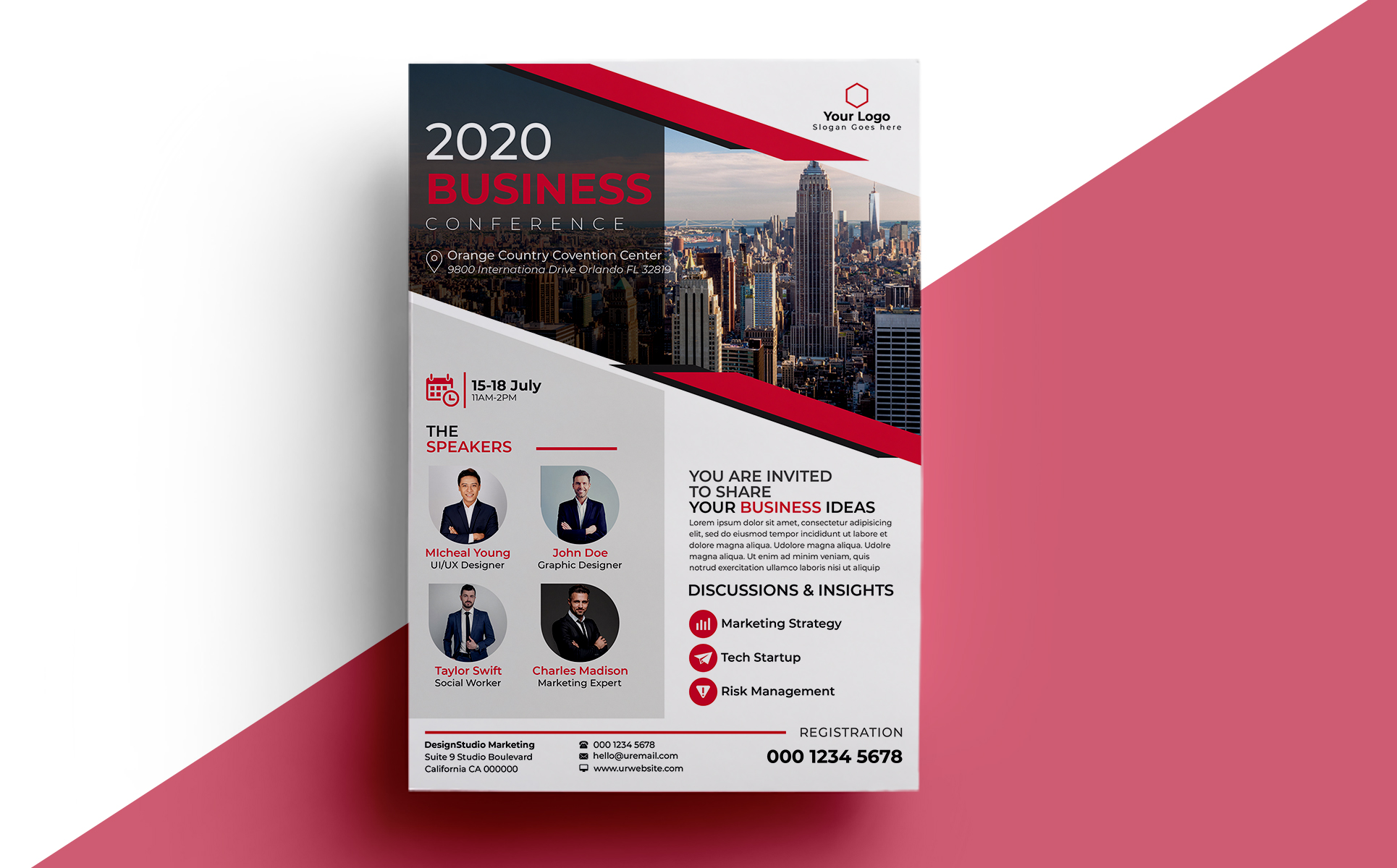 Download Фирменный стиль "CONFERENCE FLYER - Corporate Identity Template" / CONFERENCE FLYER - Corporate Identity Template - Фирменный стиль на тему графика a4 annual business company conference conference flyer convention corporate flyer event expo leaflet magazine marketing meeting multipurpose newspaper pamphlet poster