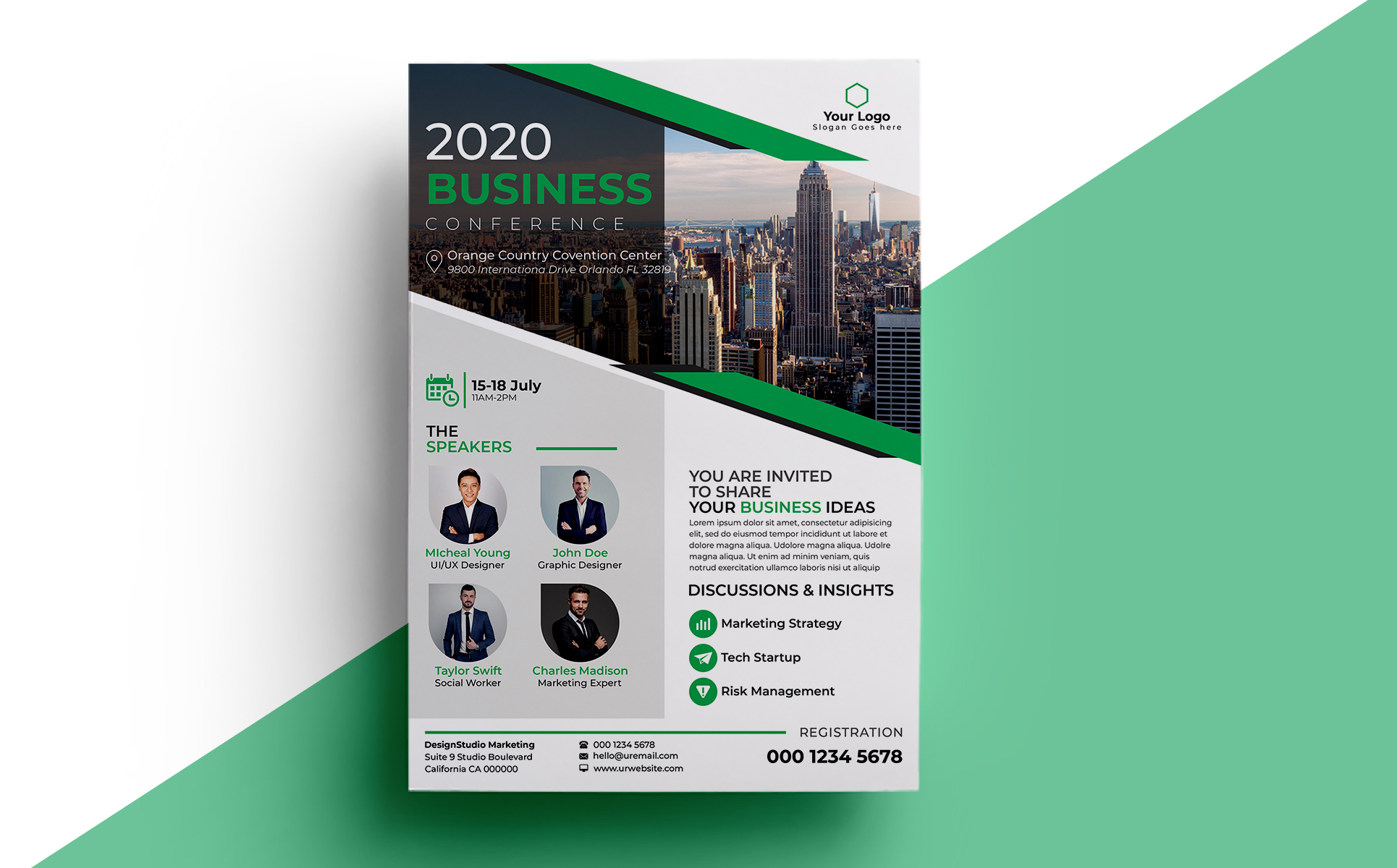 Download Фирменный стиль "CONFERENCE FLYER - Corporate Identity Template" / CONFERENCE FLYER - Corporate Identity Template - Фирменный стиль на тему графика a4 annual business company conference conference flyer convention corporate flyer event expo leaflet magazine marketing meeting multipurpose newspaper pamphlet poster