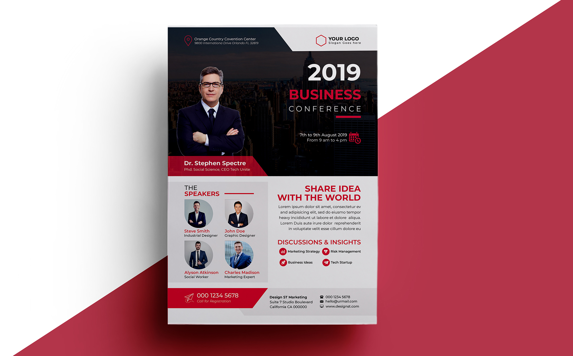 Download Фирменный стиль "CONFERENCE FLYER 02 - Corporate Identity Template" / CONFERENCE FLYER 02 - Corporate Identity Template - Фирменный стиль на тему графика a4 annual business company conference conference flyer convention corporate flyer event expo leaflet magazine marketing meeting multipurpose newspaper pamphlet poster