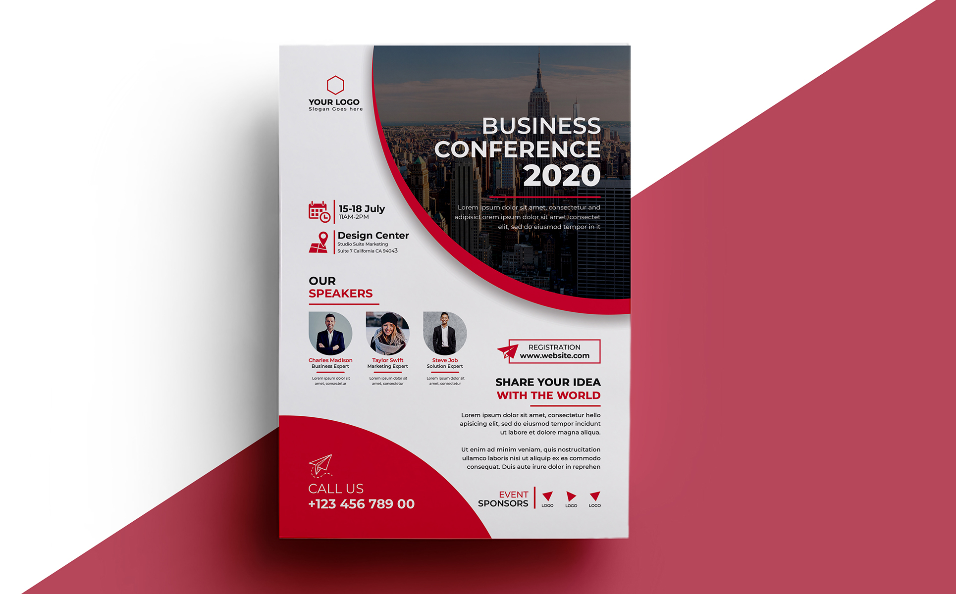 Download Фирменный стиль "CONFERENCE FLYER 03 - Corporate Identity Template" / CONFERENCE FLYER 03 - Corporate Identity Template - Фирменный стиль на тему графика a4 annual business company conference conference flyer convention corporate flyer event expo leaflet magazine marketing meeting multipurpose newspaper pamphlet poster