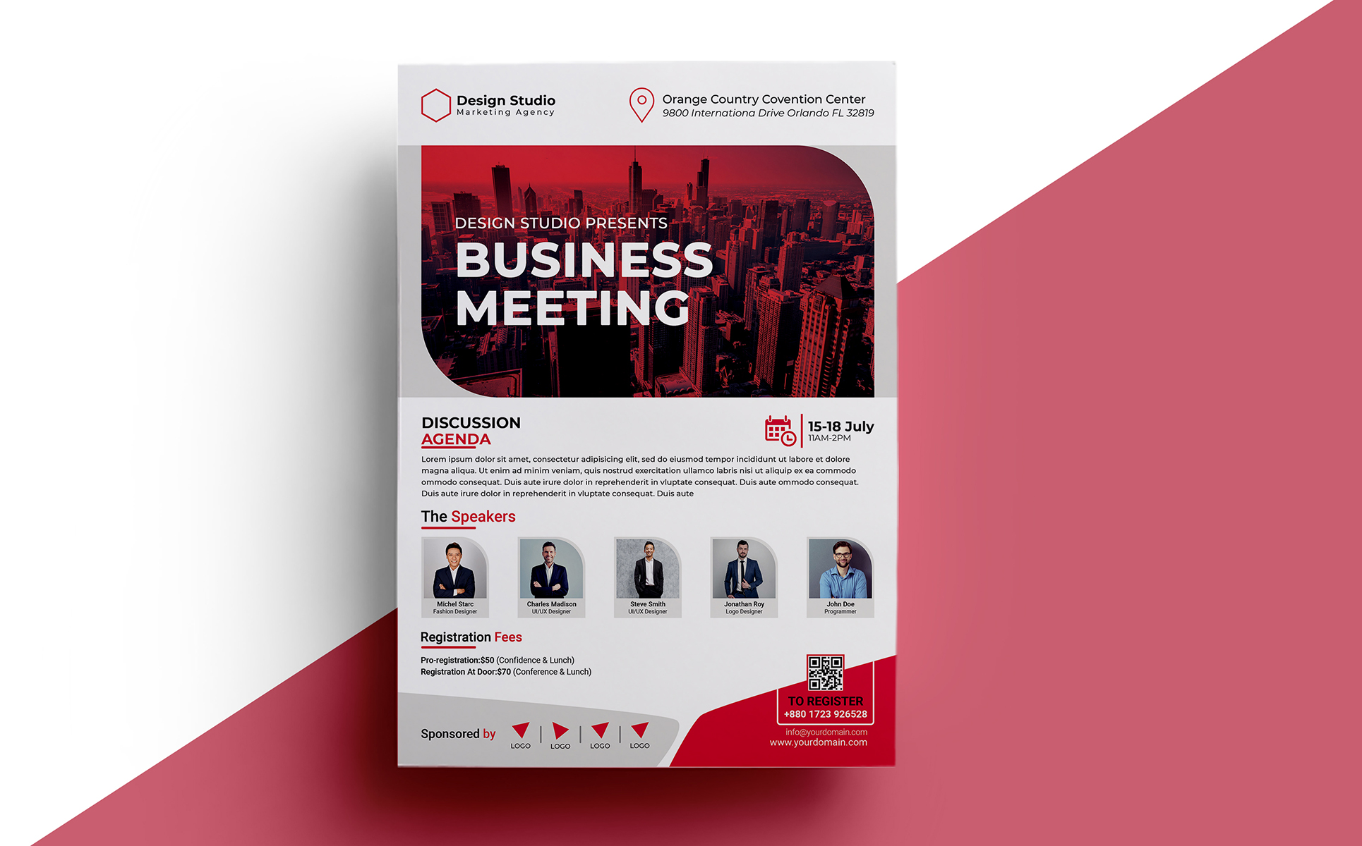 Download Фирменный стиль "CONFERENCE FLYER 06 - Corporate Identity Template" / CONFERENCE FLYER 06 - Corporate Identity Template - Фирменный стиль на тему графика 