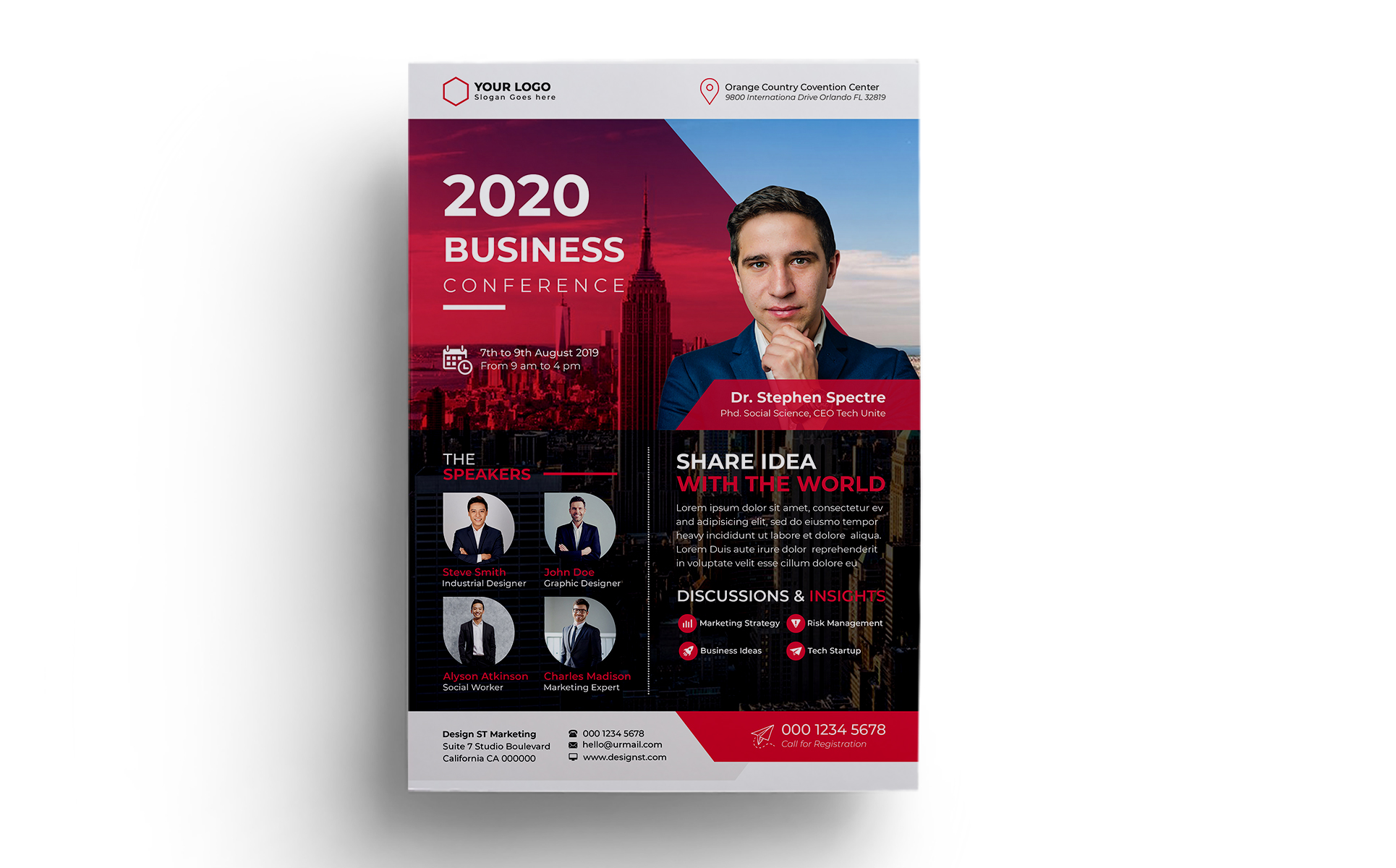Download Фирменный стиль "Conference Flyer 09 - Corporate Identity Template" / Conference Flyer 09 - Corporate Identity Template - Фирменный стиль на тему графика a4 annual bundle business conference flyer conference flyer convention corporate event expo leaflet marketing meeting multipurpose newspaper poster professional psd
