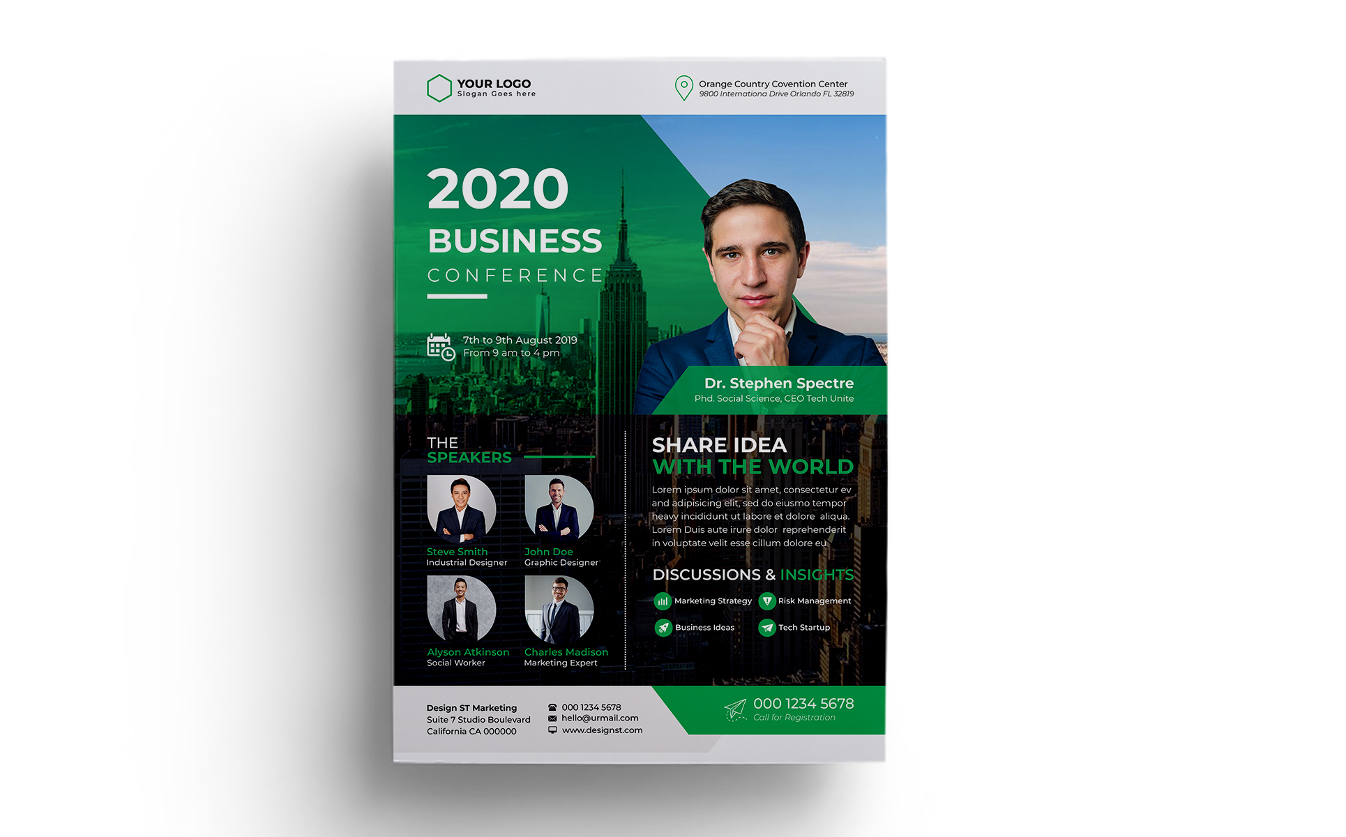 Download Фирменный стиль "Conference Flyer 09 - Corporate Identity Template" / Conference Flyer 09 - Corporate Identity Template - Фирменный стиль на тему графика a4 annual bundle business conference flyer conference flyer convention corporate event expo leaflet marketing meeting multipurpose newspaper poster professional psd
