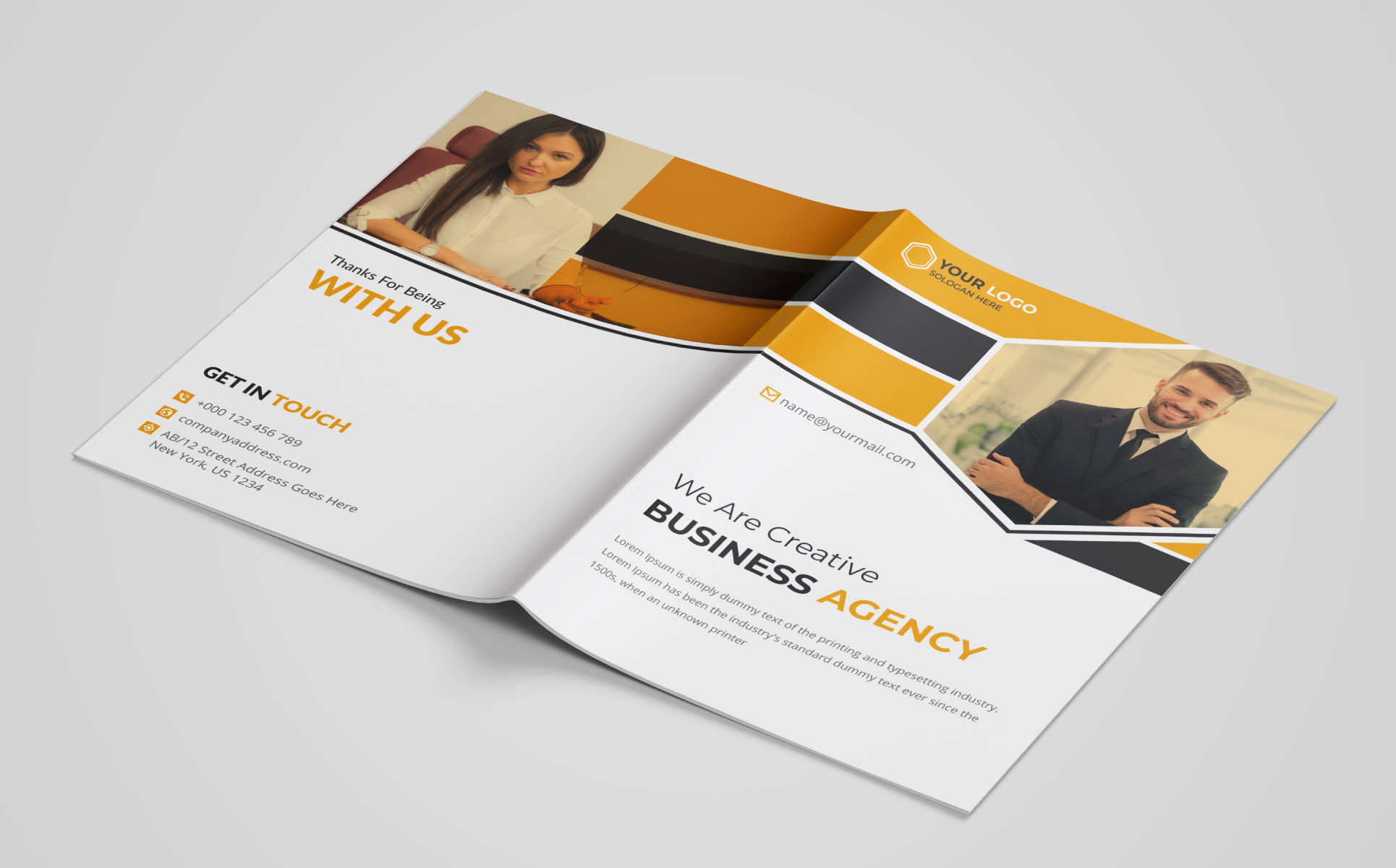 Download Фирменный стиль "Business Brochure - Corporate Identity Template" / Business Brochure - Corporate Identity Template - Фирменный стиль на тему графика brochure business template company page project letter corporate portfolio report clean annual brochure stationary proposal flyer marketing fold profile