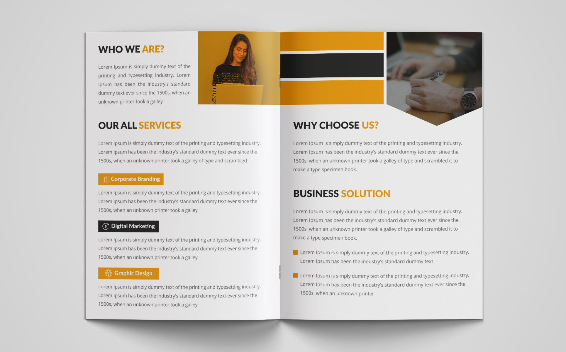 Download Фирменный стиль "Business Brochure - Corporate Identity Template" / Business Brochure - Corporate Identity Template - Фирменный стиль на тему графика brochure business template company page project letter corporate portfolio report clean annual brochure stationary proposal flyer marketing fold profile