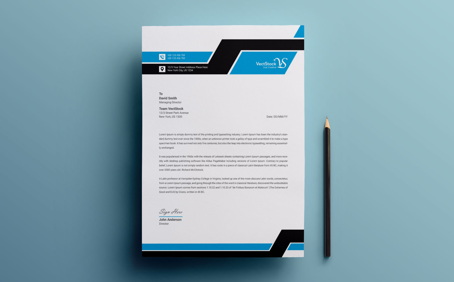 Download Фирменный стиль "Letterhead - Corporate Identity Template" / Letterhead - Corporate Identity Template - Фирменный стиль на тему графика brand branding business letterhead clean corporate identity creative dark design pad template line modern presentation professional psd red stationery us