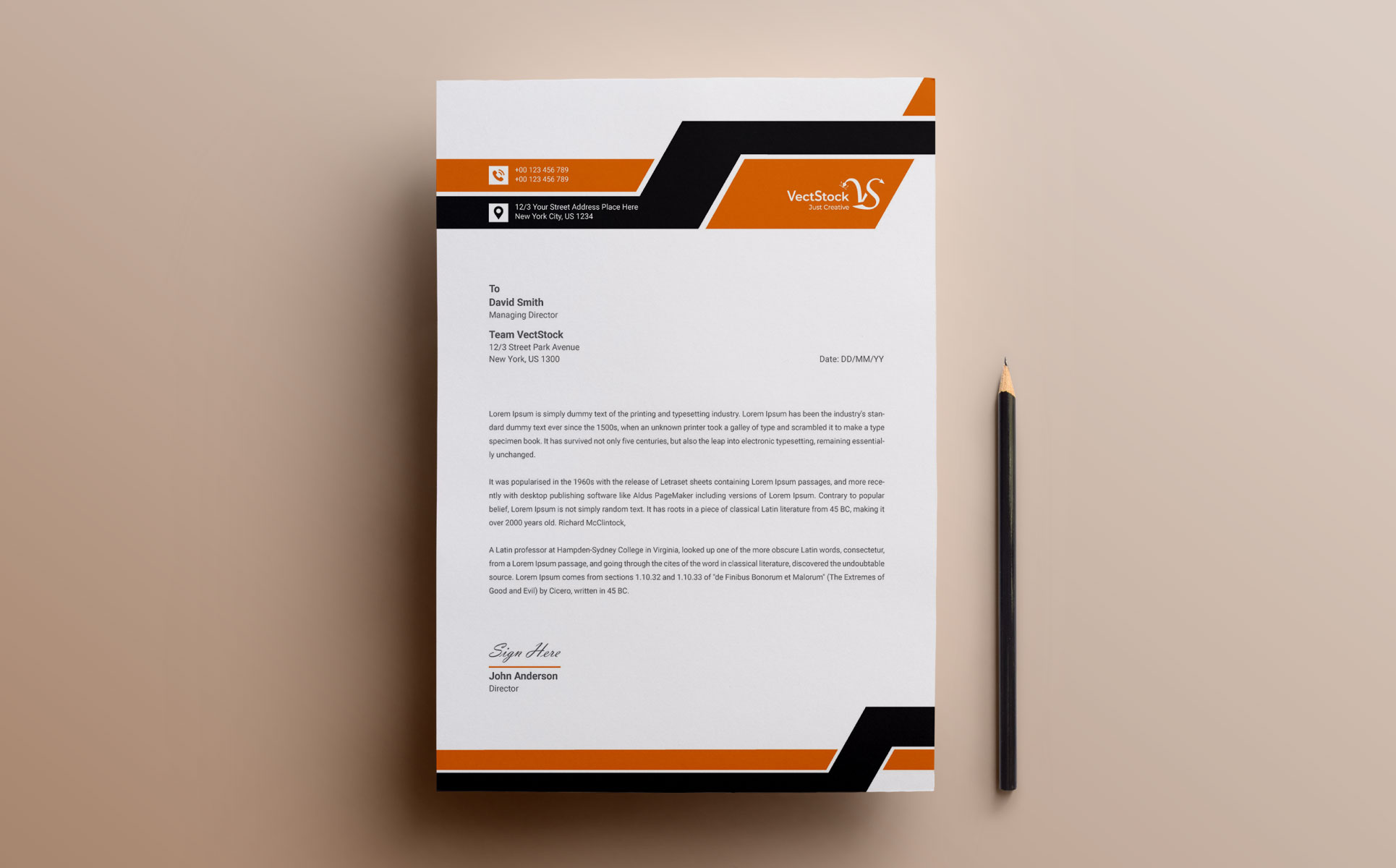 Download Фирменный стиль "Letterhead - Corporate Identity Template" / Letterhead - Corporate Identity Template - Фирменный стиль на тему графика brand branding business letterhead clean corporate identity creative dark design pad template line modern presentation professional psd red stationery us