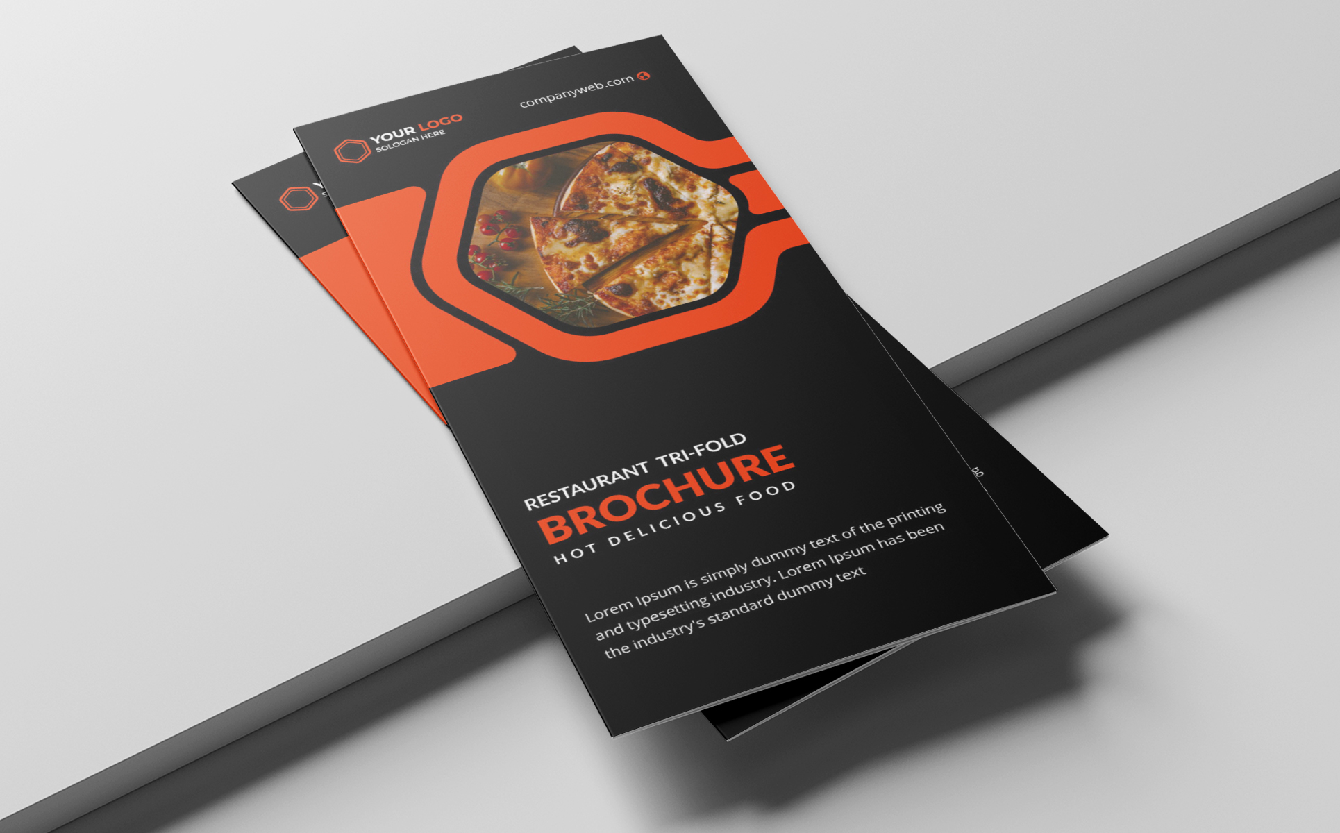 Download Фирменный стиль "Restaurant tri fold brochure - Corporate Identity Template" / Restaurant tri fold brochure - Corporate Identity Template - Фирменный стиль на тему графика brochure restaurant tri-fold brochure menu flyer poster cover design template template layout leaflet color promotion catalog bi-fold document trifold bifold