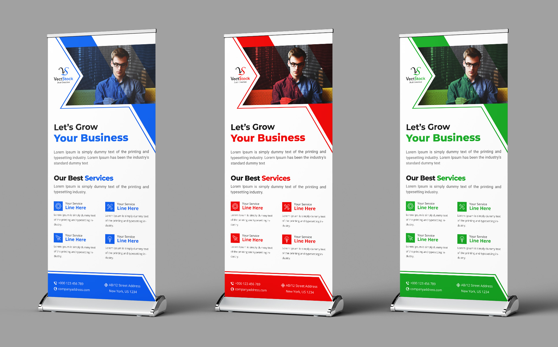 Download Фирменный стиль "Business Roll Up Banner - Corporate Identity Template" / Business Roll Up Banner - Corporate Identity Template - Фирменный стиль на тему графика banner abstract signage stand banner board business corporate bundle set collection display identity information mock up modern presentation ribbon roll