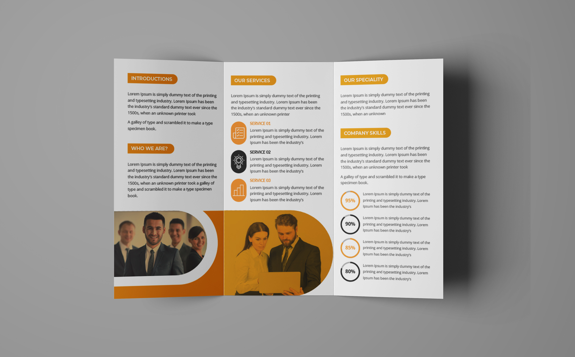 Download Фирменный стиль "Tri fold Brochure - Corporate Identity Template" / Tri fold Brochure - Corporate Identity Template - Фирменный стиль на тему графика brochure tri-fold brochure flyer poster business template template catalog corporate trifold bifold print page trend tri flyer cover identity company
