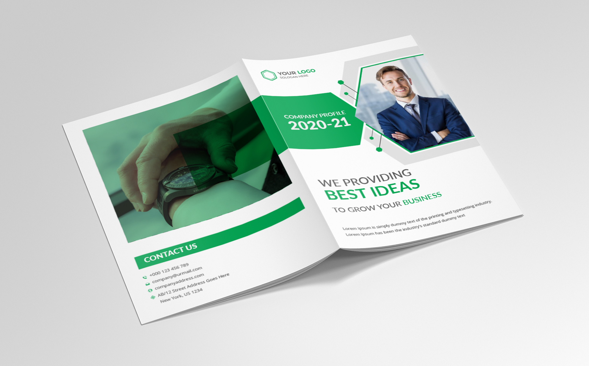 Download Фирменный стиль "Bi fold Brochure - Corporate Identity Template" / Bi fold Brochure - Corporate Identity Template - Фирменный стиль на тему графика pages brochure flyer profile creative template magazine leaflet corporate company modern report agency unique annual catalog portfolio bifold 8 page