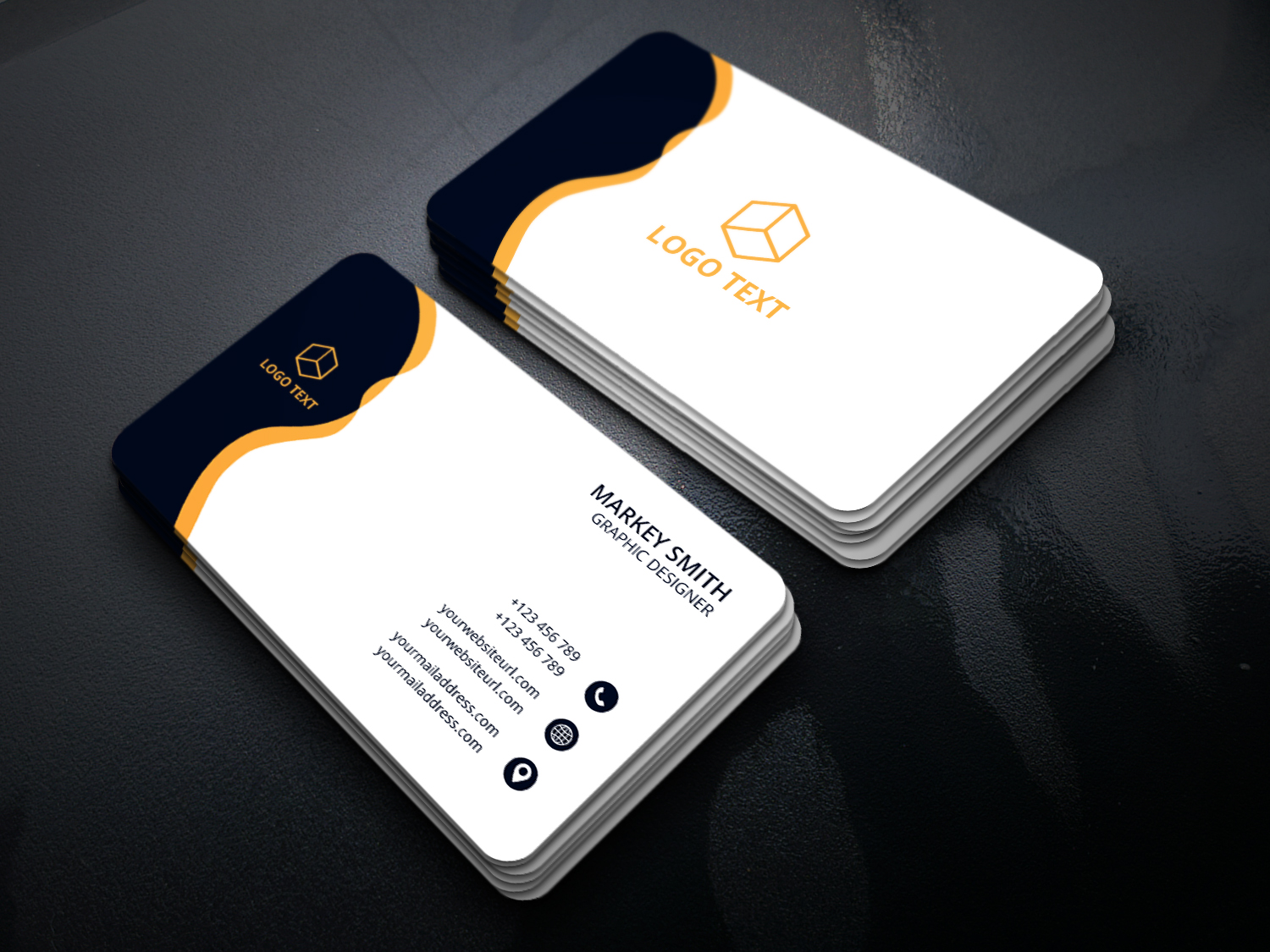 Download Фирменный стиль "Business Card - Corporate Identity Template" / Business Card - Corporate Identity Template - Фирменный стиль на тему графика business card template clean visiting bundle gold corporate creative modern minimal design best branding simple psd editable pack package