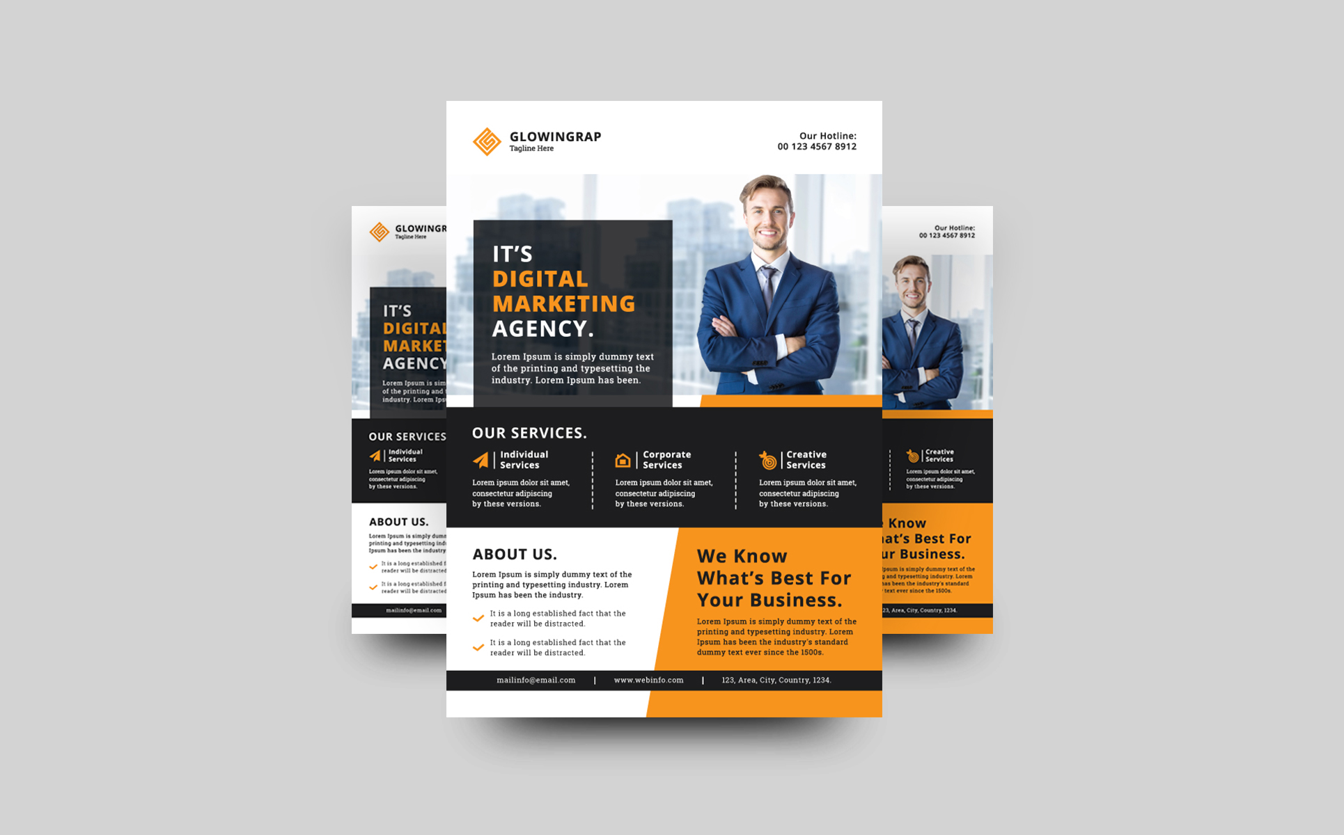 Download Фирменный стиль "Marketing Flyer - Corporate Identity Template" / Marketing Flyer - Corporate Identity Template - Фирменный стиль на тему графика flyer design marketing branding corporate creative graphic leaflet poster banner printing
