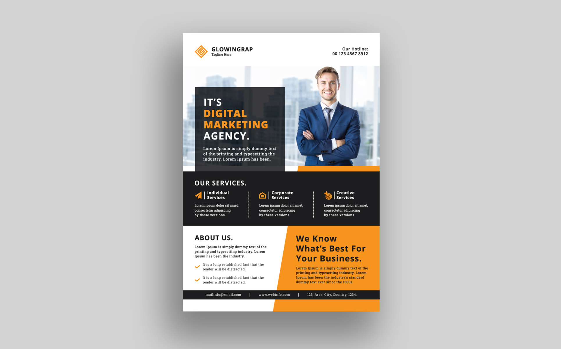 Download Фирменный стиль "Marketing Flyer - Corporate Identity Template" / Marketing Flyer - Corporate Identity Template - Фирменный стиль на тему графика flyer design marketing branding corporate creative graphic leaflet poster banner printing