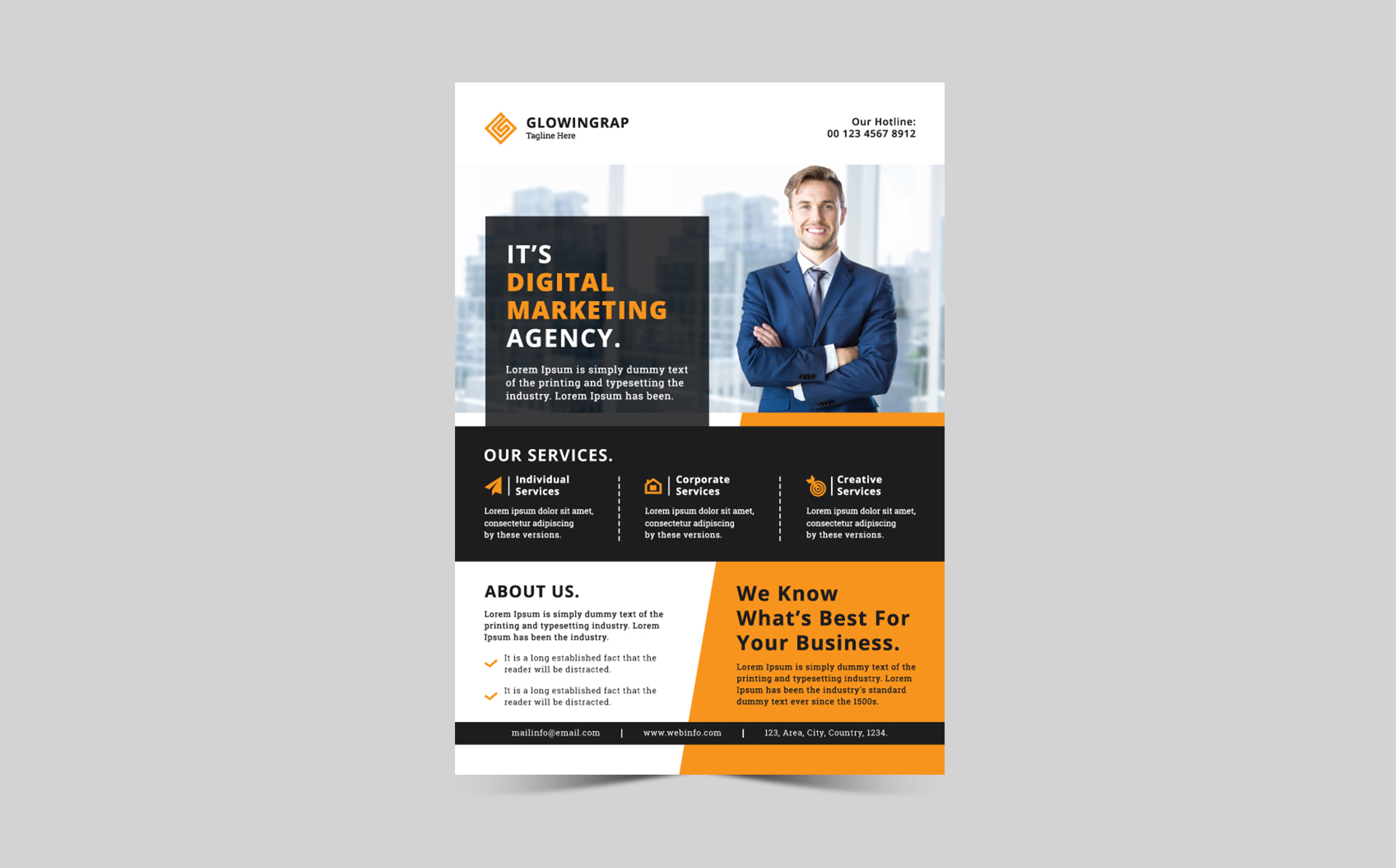 Download Фирменный стиль "Marketing Flyer - Corporate Identity Template" / Marketing Flyer - Corporate Identity Template - Фирменный стиль на тему графика flyer design marketing branding corporate creative graphic leaflet poster banner printing