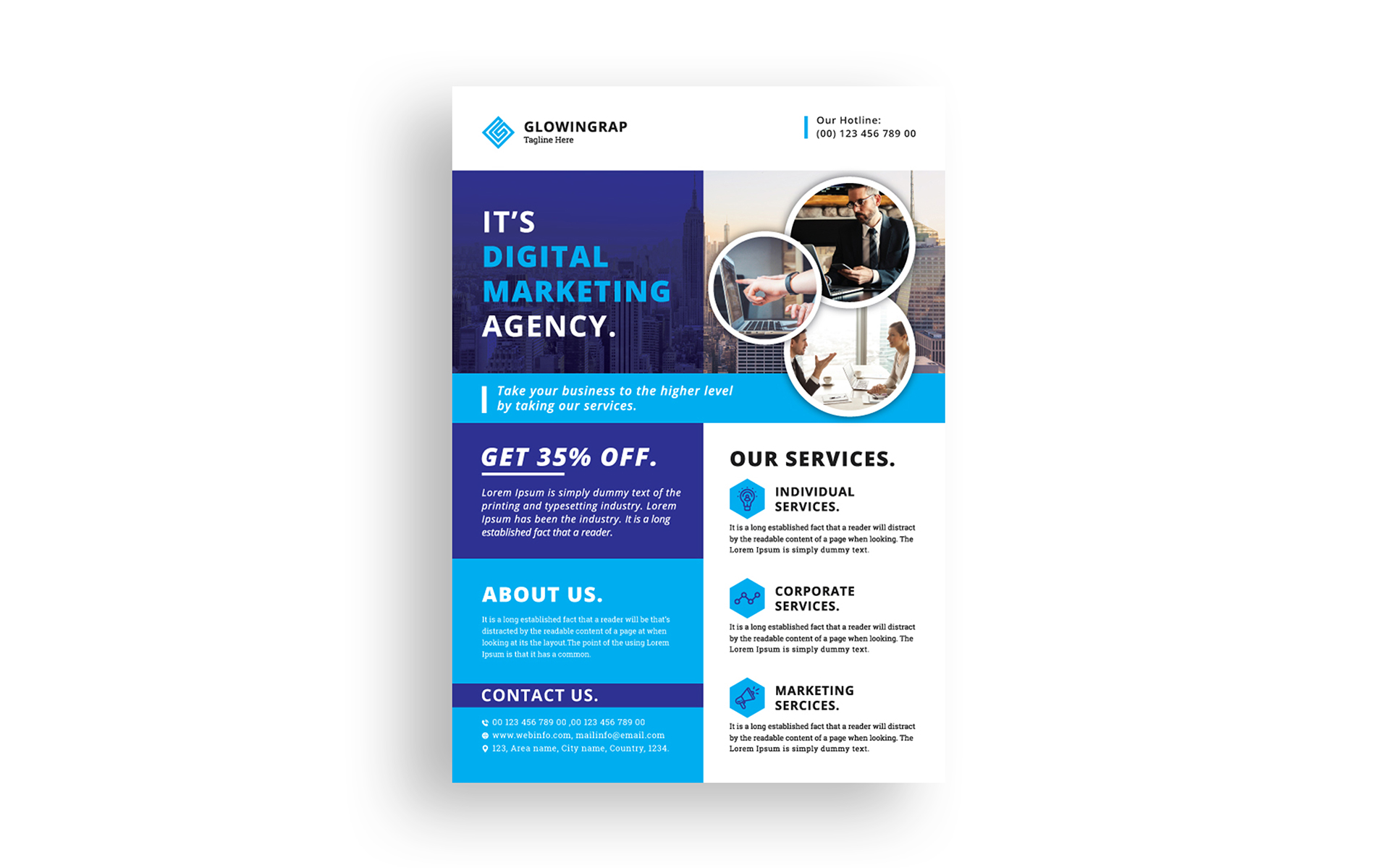 Download Фирменный стиль "Branding Flyer - Corporate Identity Template" / Branding Flyer - Corporate Identity Template - Фирменный стиль на тему графика branding corporate flyer creative design marketing ui vector professional graphic business official