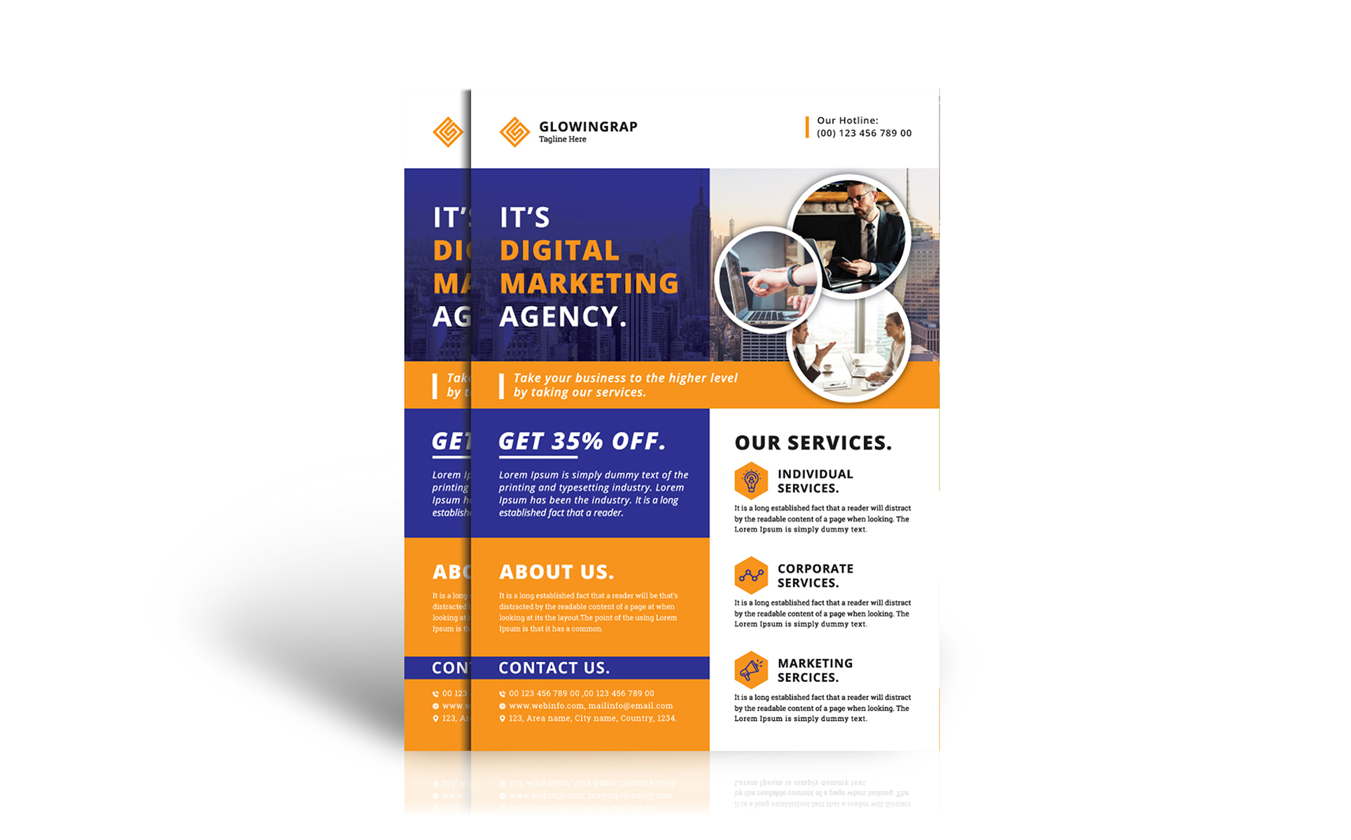 Download Фирменный стиль "Branding Flyer - Corporate Identity Template" / Branding Flyer - Corporate Identity Template - Фирменный стиль на тему графика branding corporate flyer creative design marketing ui vector professional graphic business official