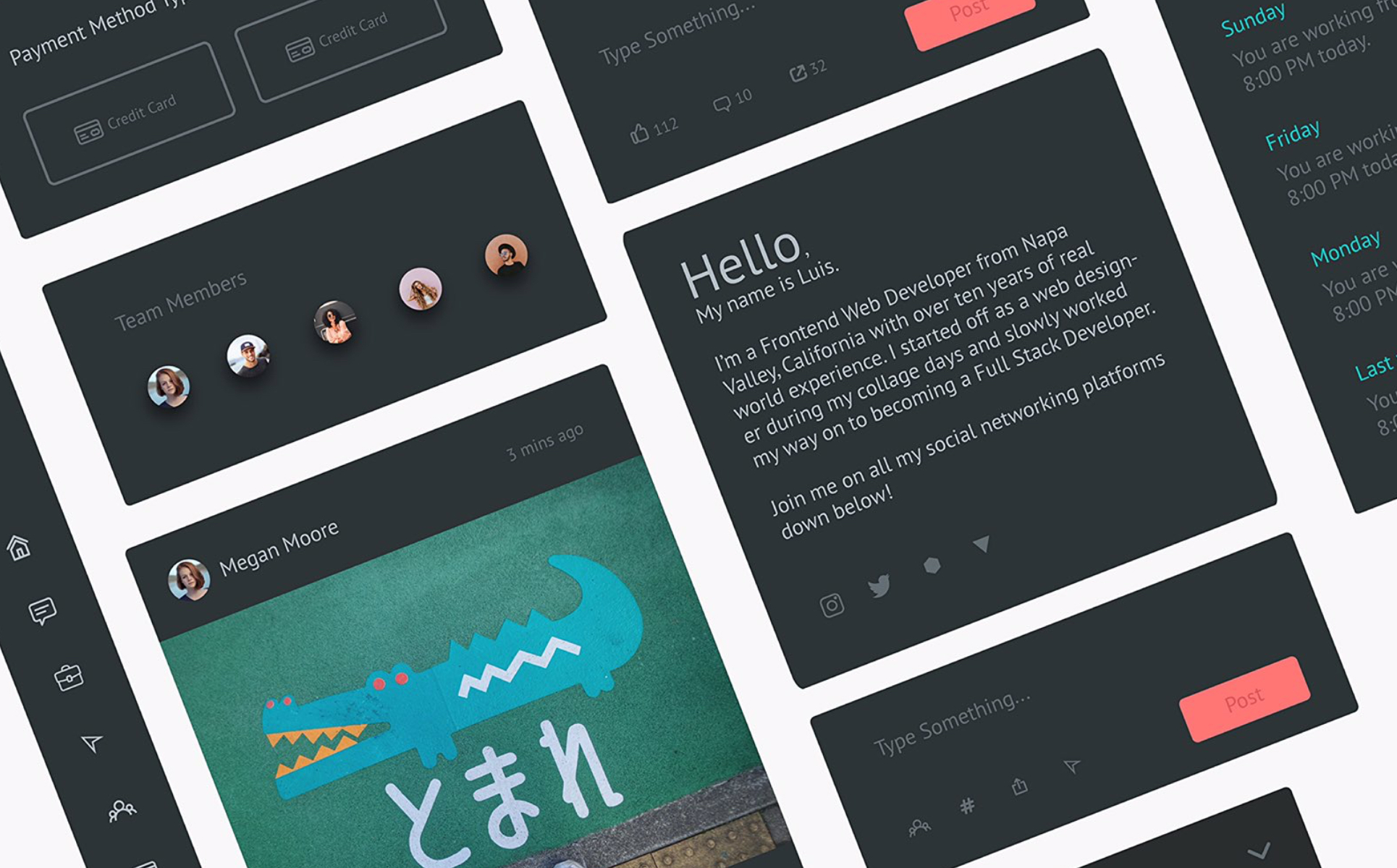 Download UI элементы "Essenti Social UI Elements" / Essenti Social UI Elements - UI элементы на тему графика adobe cc illustrator photoshop design interface user mobile webiste template