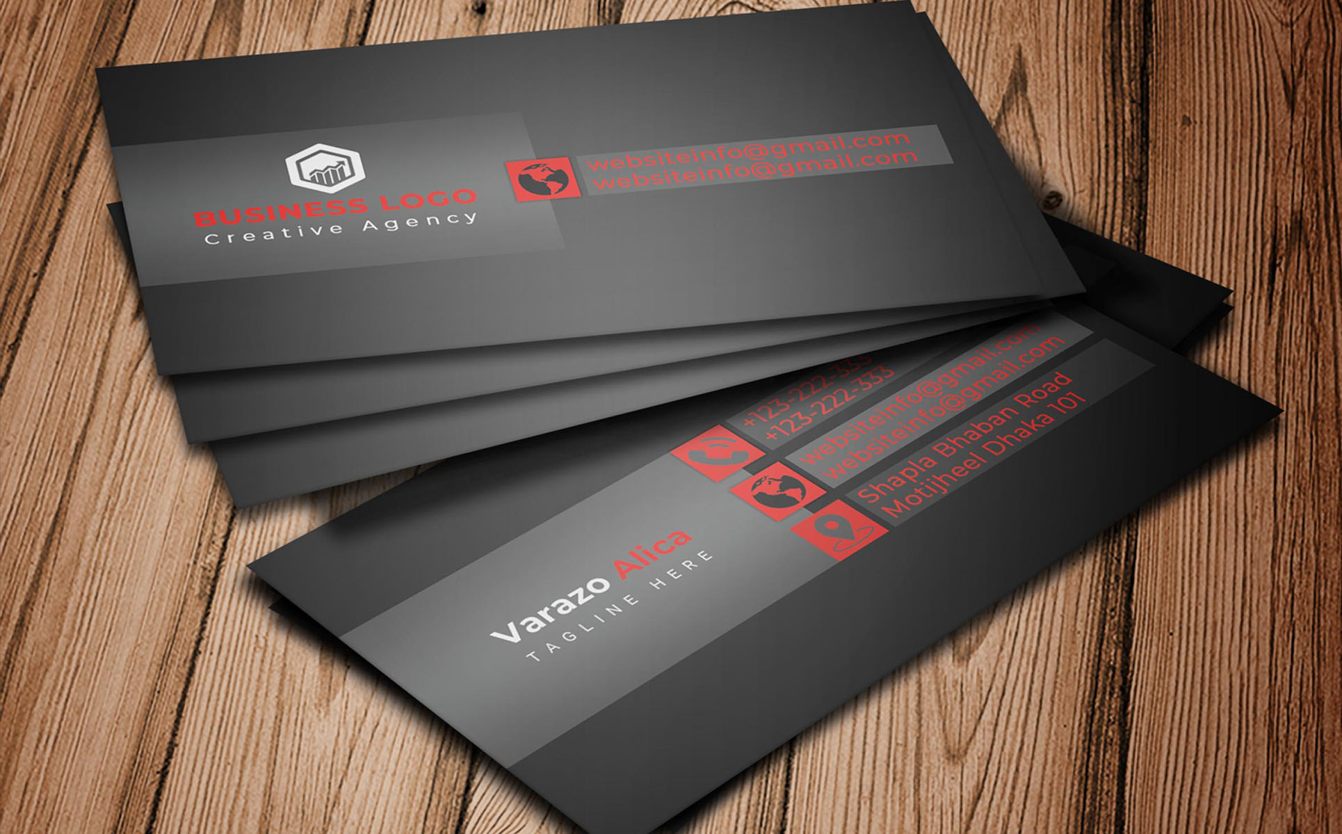 Download Фирменный стиль "Black Business card - Corporate Identity Template" / Black Business card - Corporate Identity Template - Фирменный стиль на тему графика business,card,template,clean,corporate,idenity,creative,elegant,gold,and,white,hipster,logo,minimal,minimalist,photo,photographer,photography,photoshop,retro