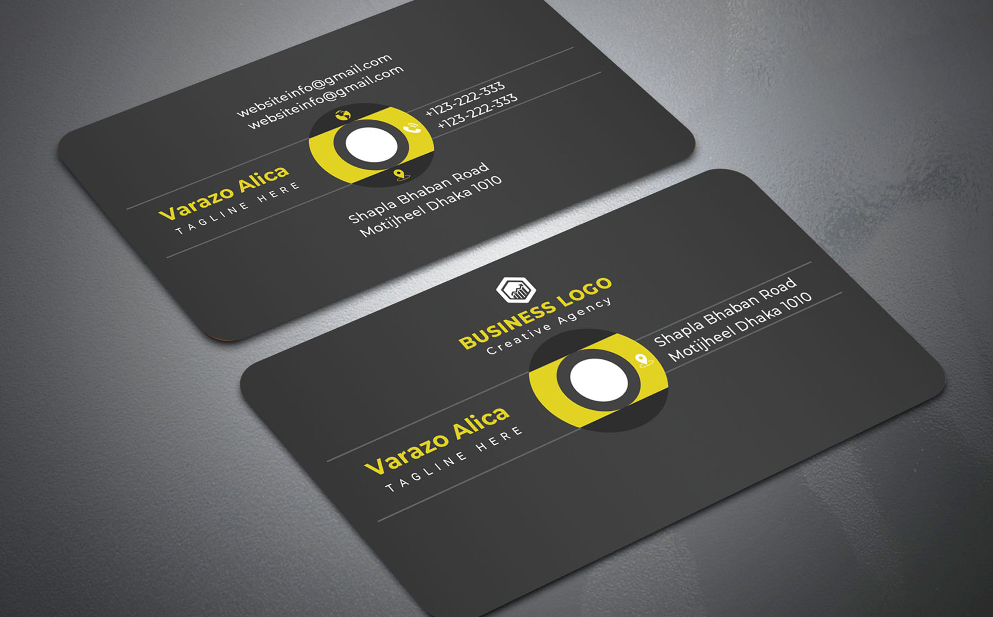 Download Фирменный стиль "Creative Business Card - Corporate Identity Template" / Creative Business Card - Corporate Identity Template - Фирменный стиль black,blue,business,card,design,clean,corporate,creative,cyan,orange,personal,photoshop,template,print,red,simple,stylish,trendy,elegant,geniuspoint