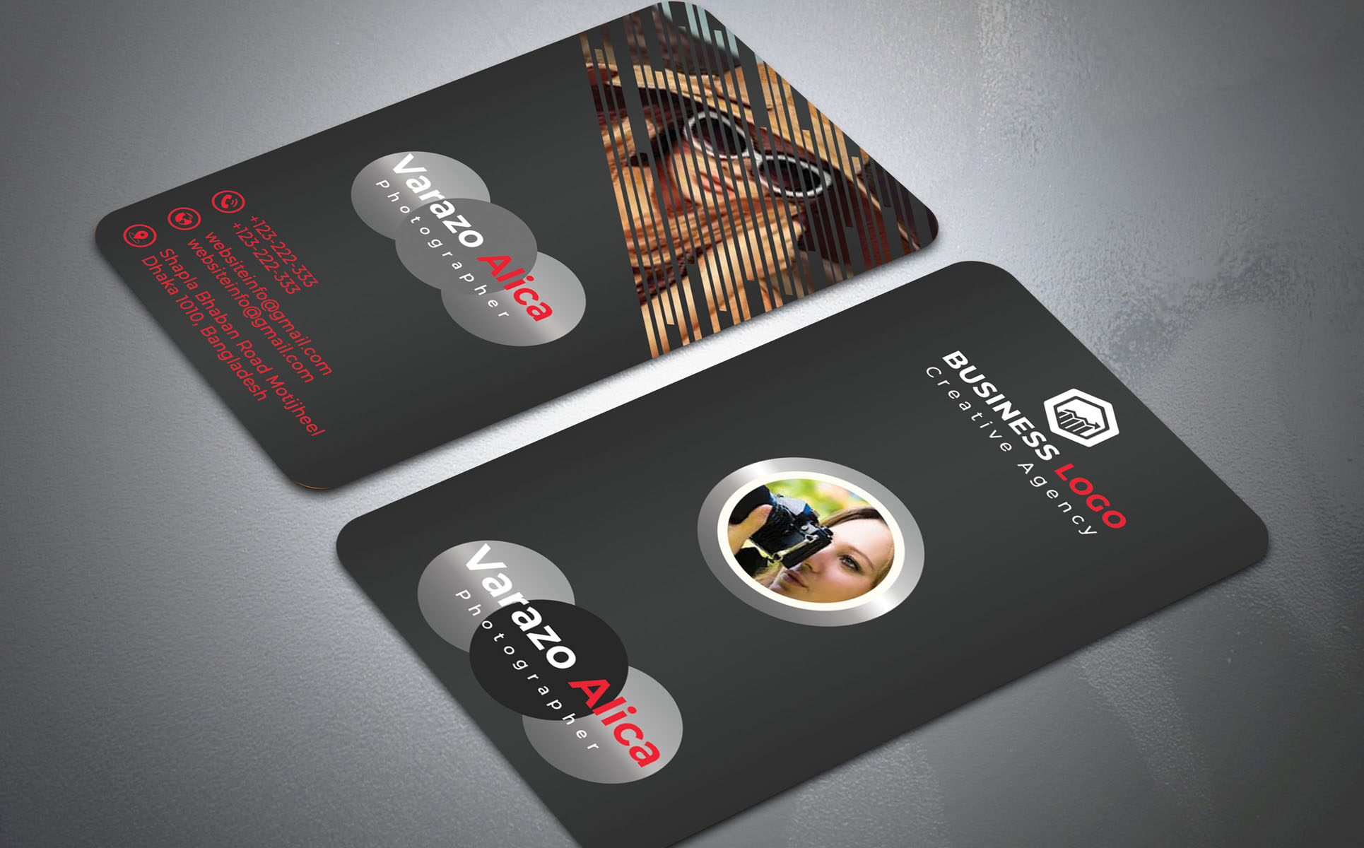 Download Фирменный стиль "Photography Business card - Corporate Identity Template" / Photography Business card - Corporate Identity Template - Фирменный стиль на тему графика agency,business,card,camera,clean,company,creative,design,freelance,individual,model,modern,orange,photo,photographer,photography,logo,professional,psd,shutter